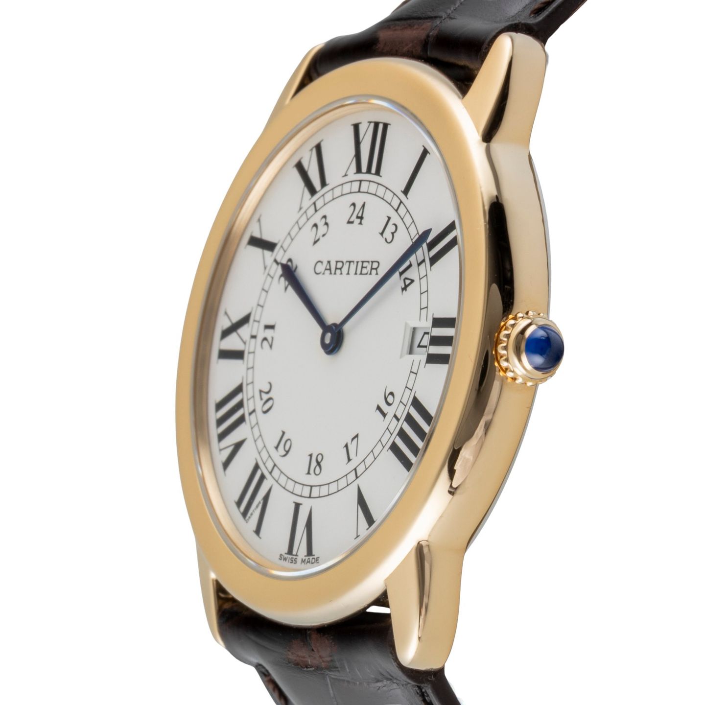 Cartier Ronde Solo de Cartier W6700455 (Unknown (random serial)) - Silver dial 36 mm Gold/Steel case (6/8)