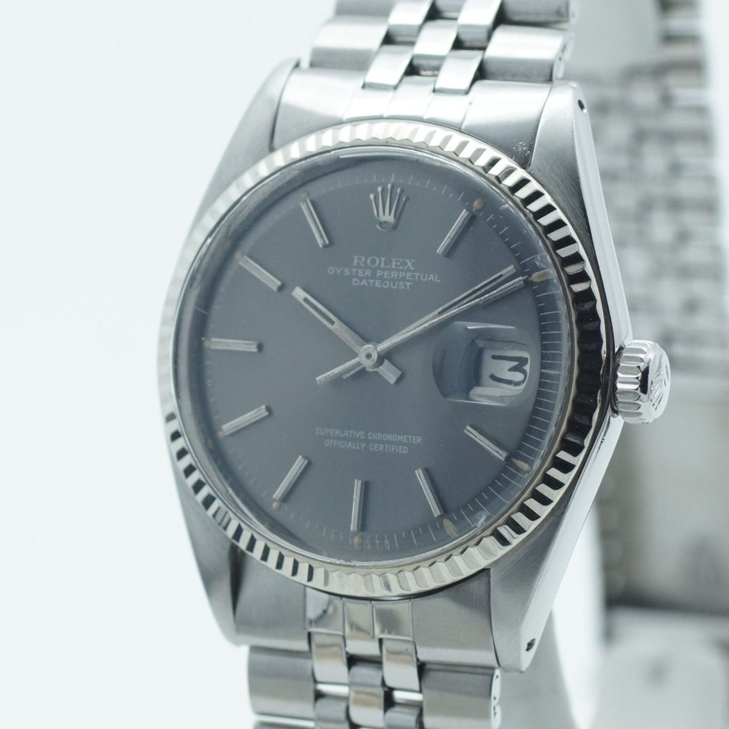 Rolex Datejust 1601 (1974) - Grey dial 36 mm Steel case (4/8)