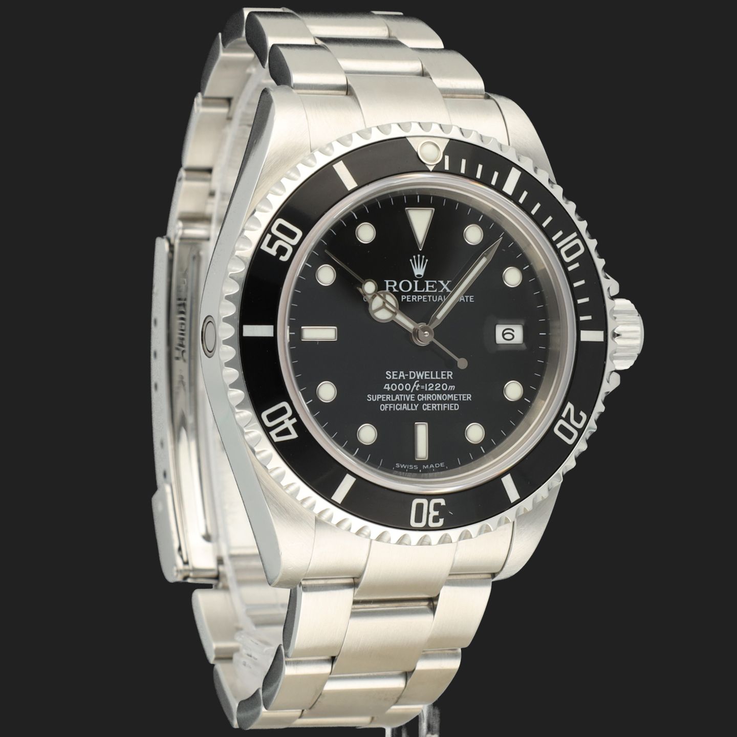 Rolex Sea-Dweller 4000 16600 (Onbekend (willekeurig serienummer)) - Zwart wijzerplaat 40mm Staal (4/8)