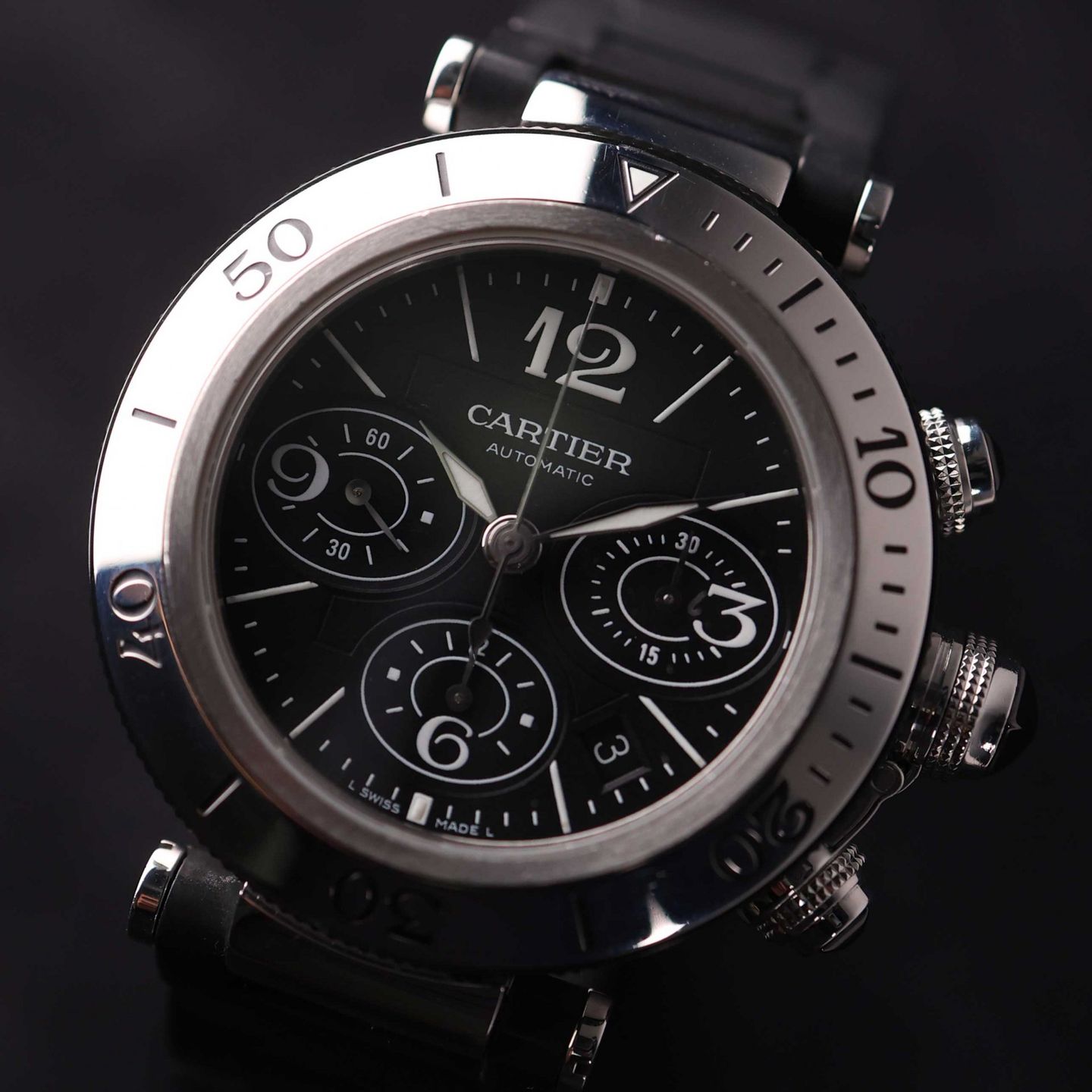 Cartier Pasha Seatimer 2995 (2014) - 42mm Staal (2/3)