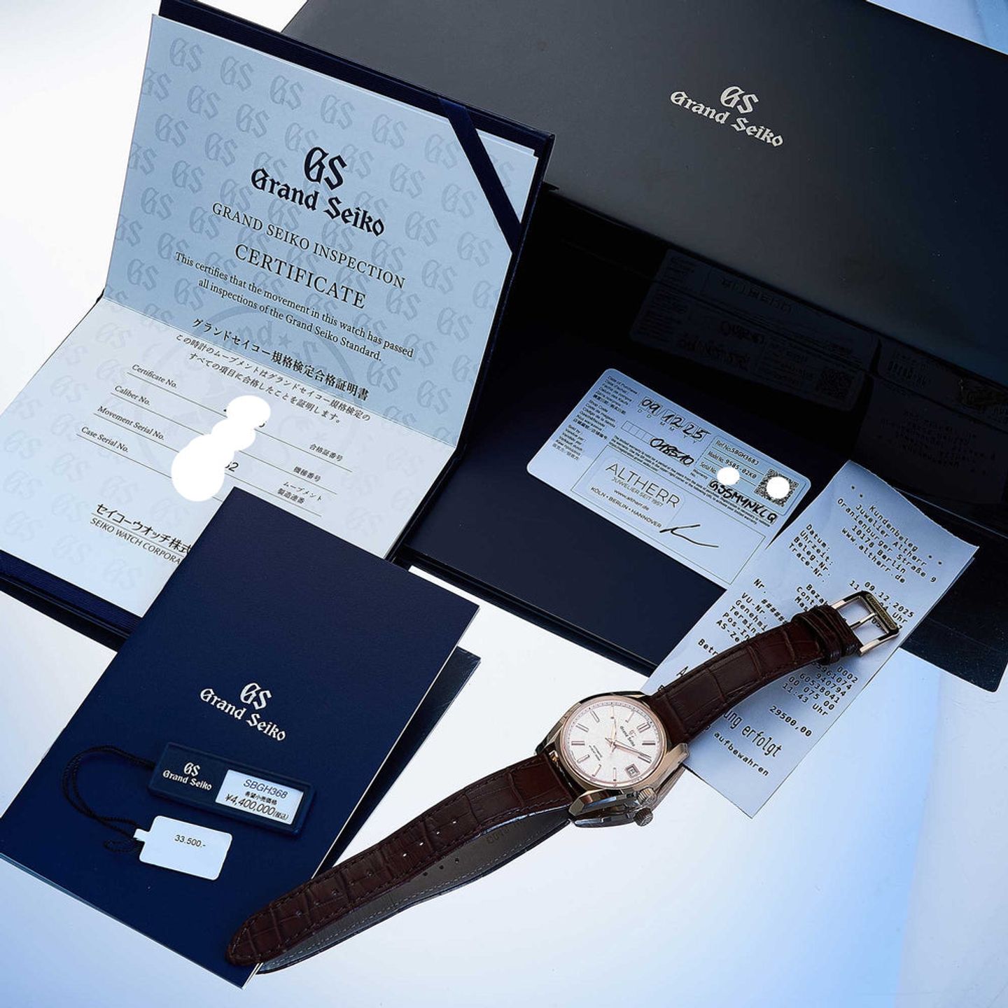 Grand Seiko Heritage Collection SBGH368 (2025) - Brown dial 38 mm Rose Gold case (7/7)
