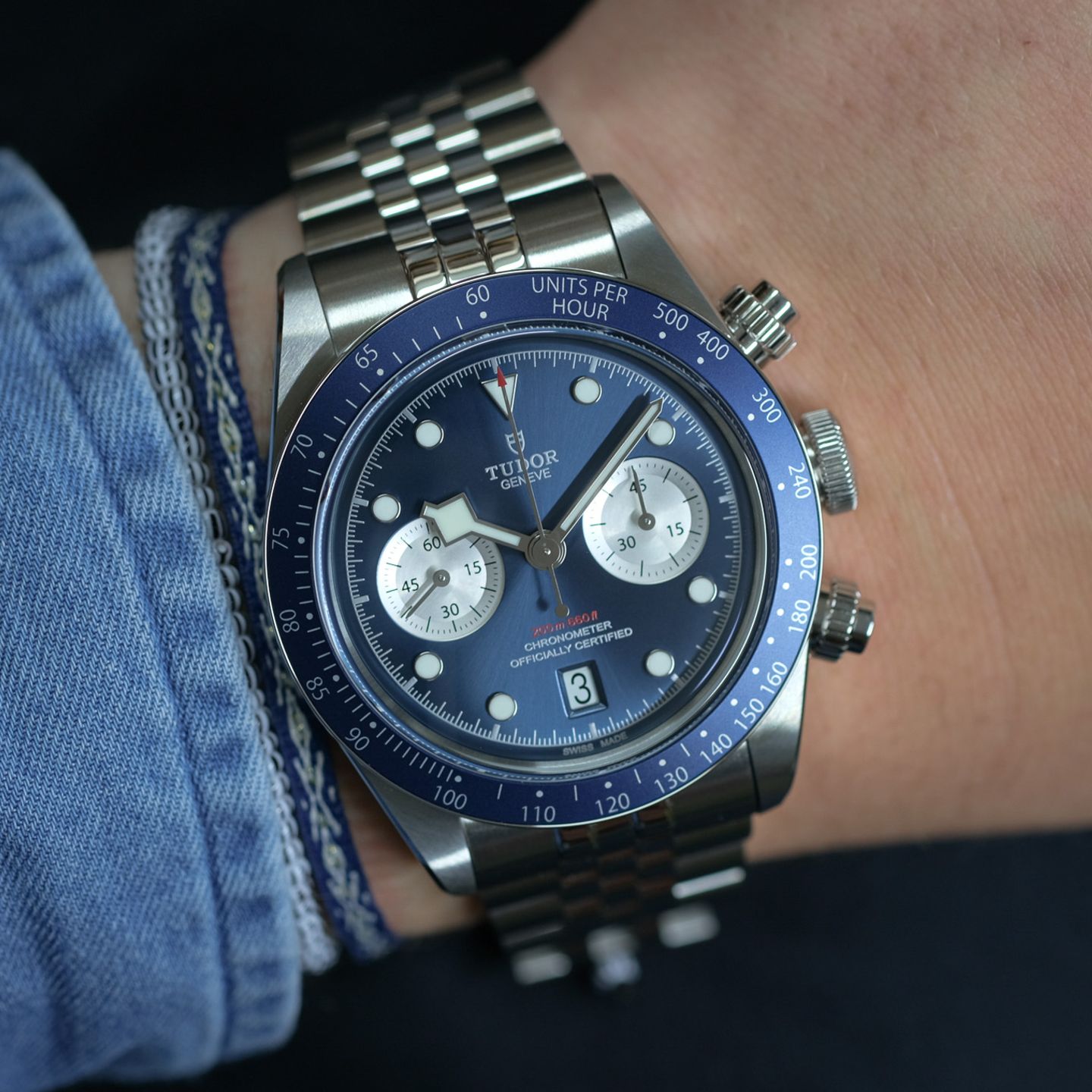 Tudor Black Bay Chrono 79360B (2025) - Blue dial 41 mm Steel case (1/8)