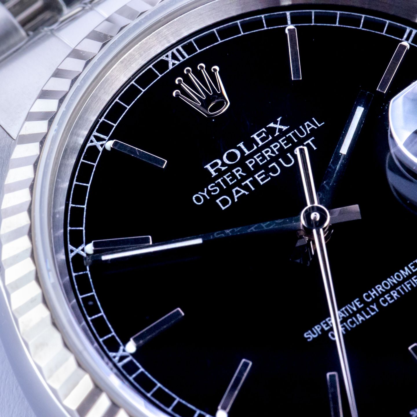 Rolex Datejust 36 16234 (2001) - Black dial 36 mm Steel case (2/8)