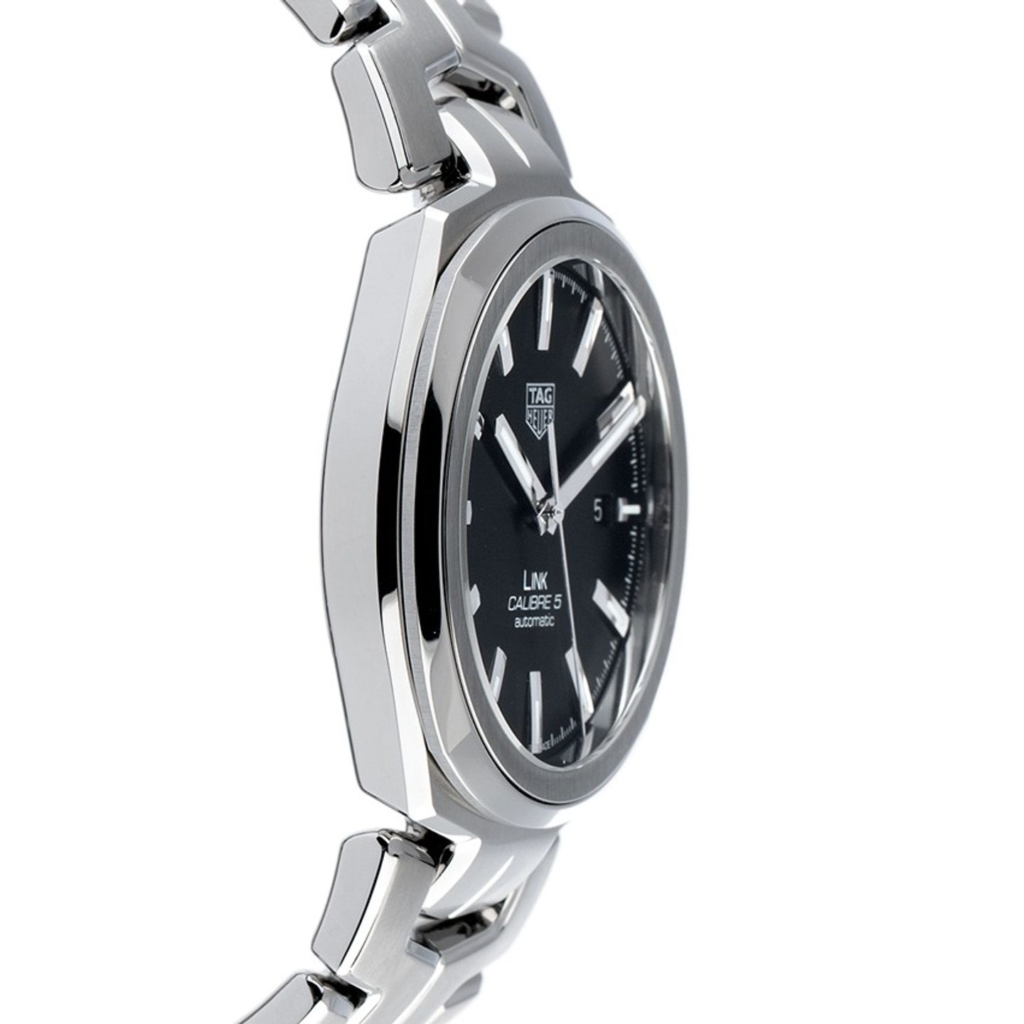 TAG Heuer Link Calibre 5 WBC2110.BA0603 (2025) - Black dial 41 mm Steel case (5/7)