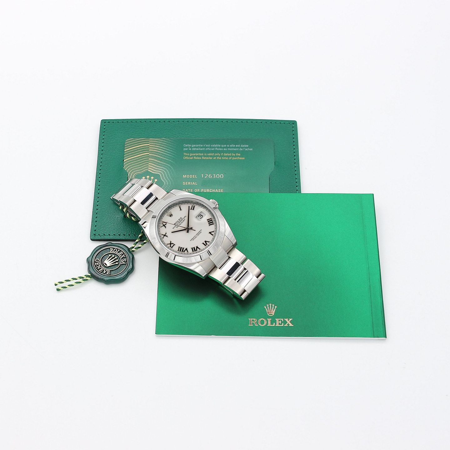 Rolex Datejust 41 126300 (Onbekend (willekeurig serienummer)) - Wit wijzerplaat 41mm Staal (3/5)