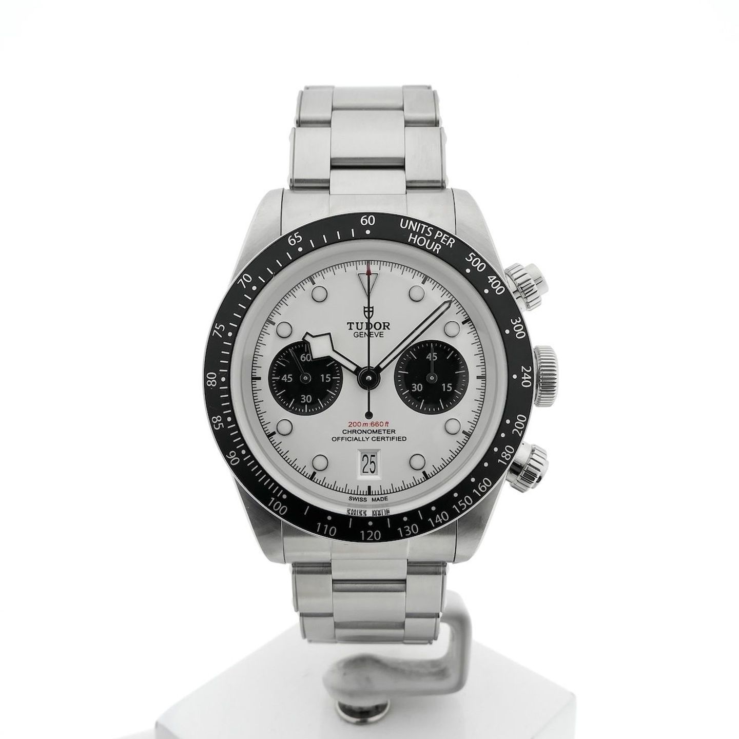 Tudor Black Bay Chrono 79360N (2021) - Silver dial 41 mm Steel case (1/8)