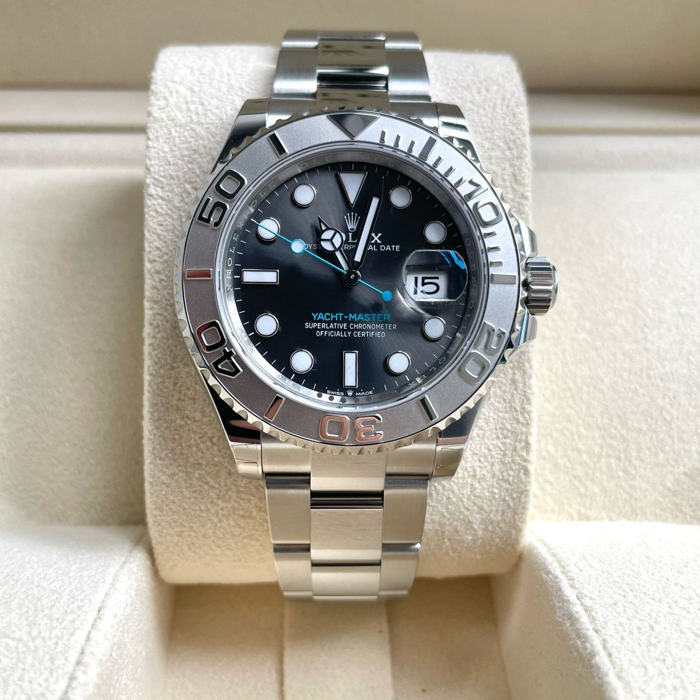 Rolex Yacht-Master 40 126622 (2022) - Grijs wijzerplaat 40mm Staal (1/7)