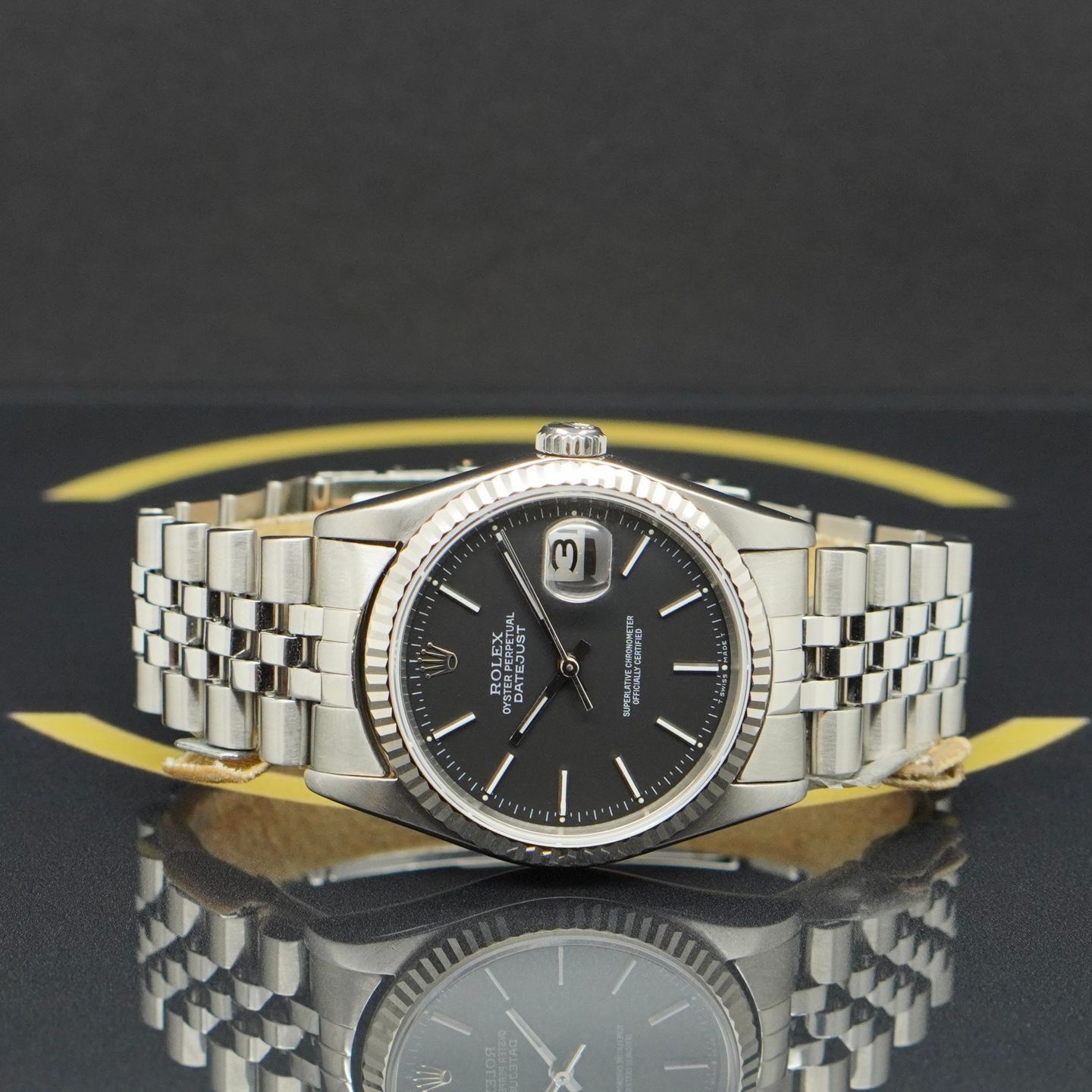 Rolex Datejust 36 16234 (1989) - Black dial 36 mm Steel case (4/7)