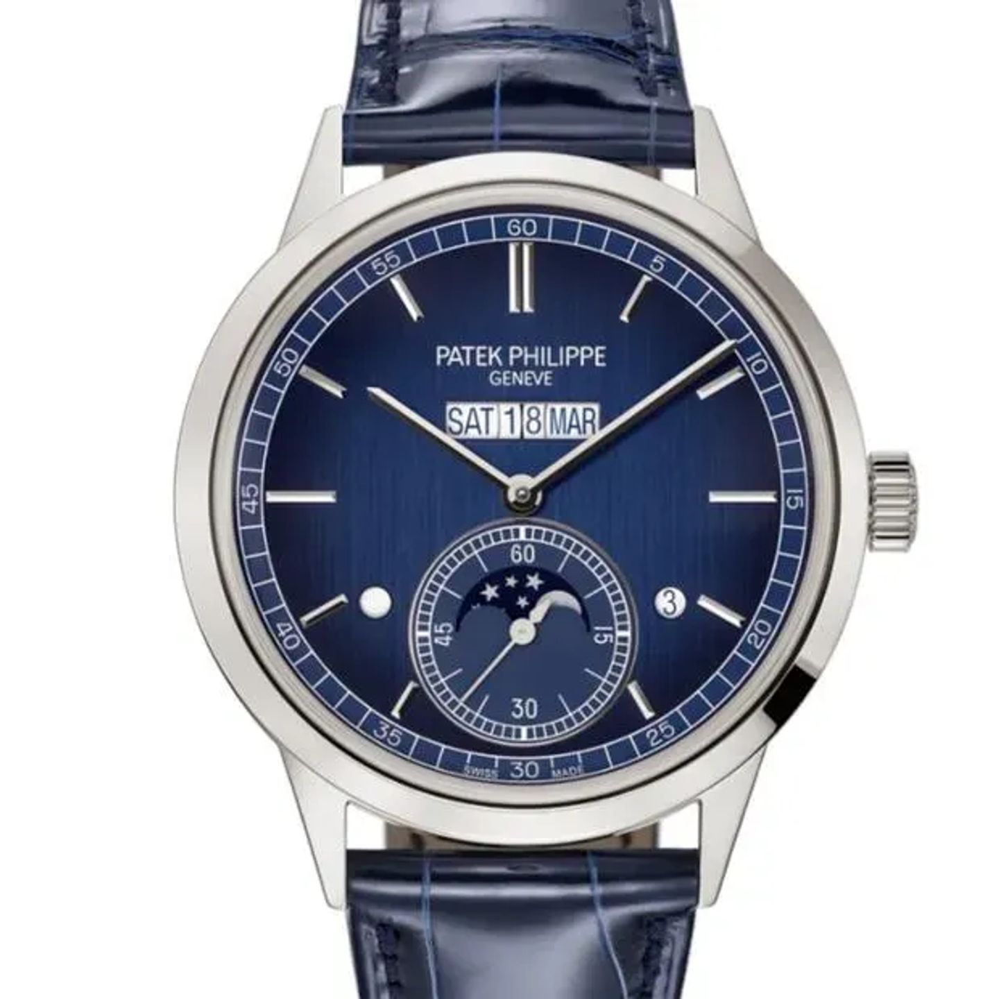 Patek Philippe Grand Complications 5236P-001 (2024) - Blue dial 41 mm Platinum case (3/6)