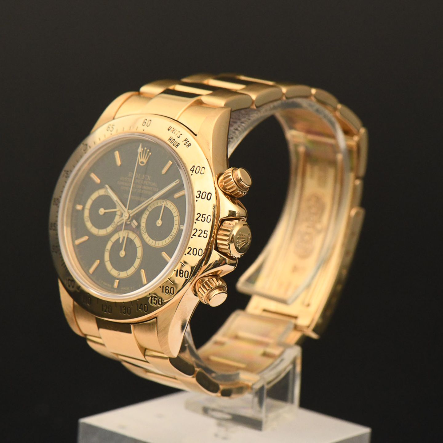 Rolex Daytona 16528 (1988) - Zwart wijzerplaat 40mm Geelgoud (3/8)