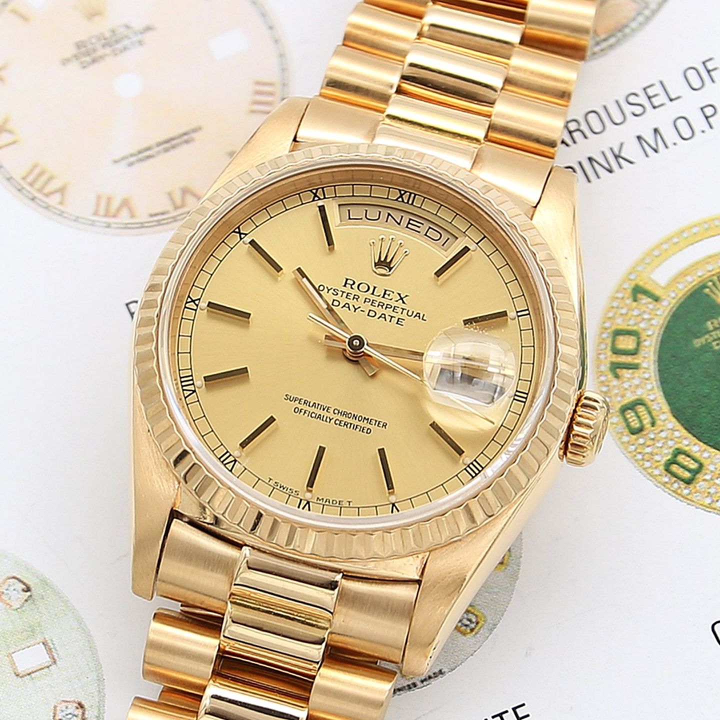 Rolex Day-Date 36 18038 (Unknown (random serial)) - 36 mm Yellow Gold case (1/8)