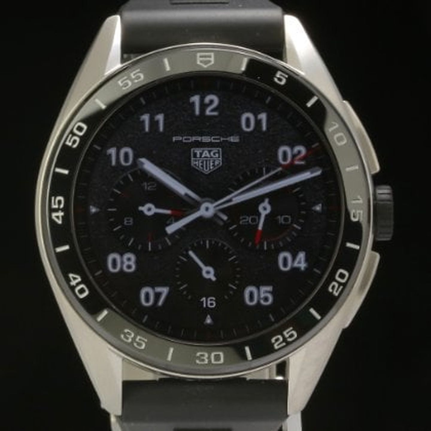 TAG Heuer Connected SBR8A10.BT6259 (2023) - Black dial 45 mm Steel case (1/7)