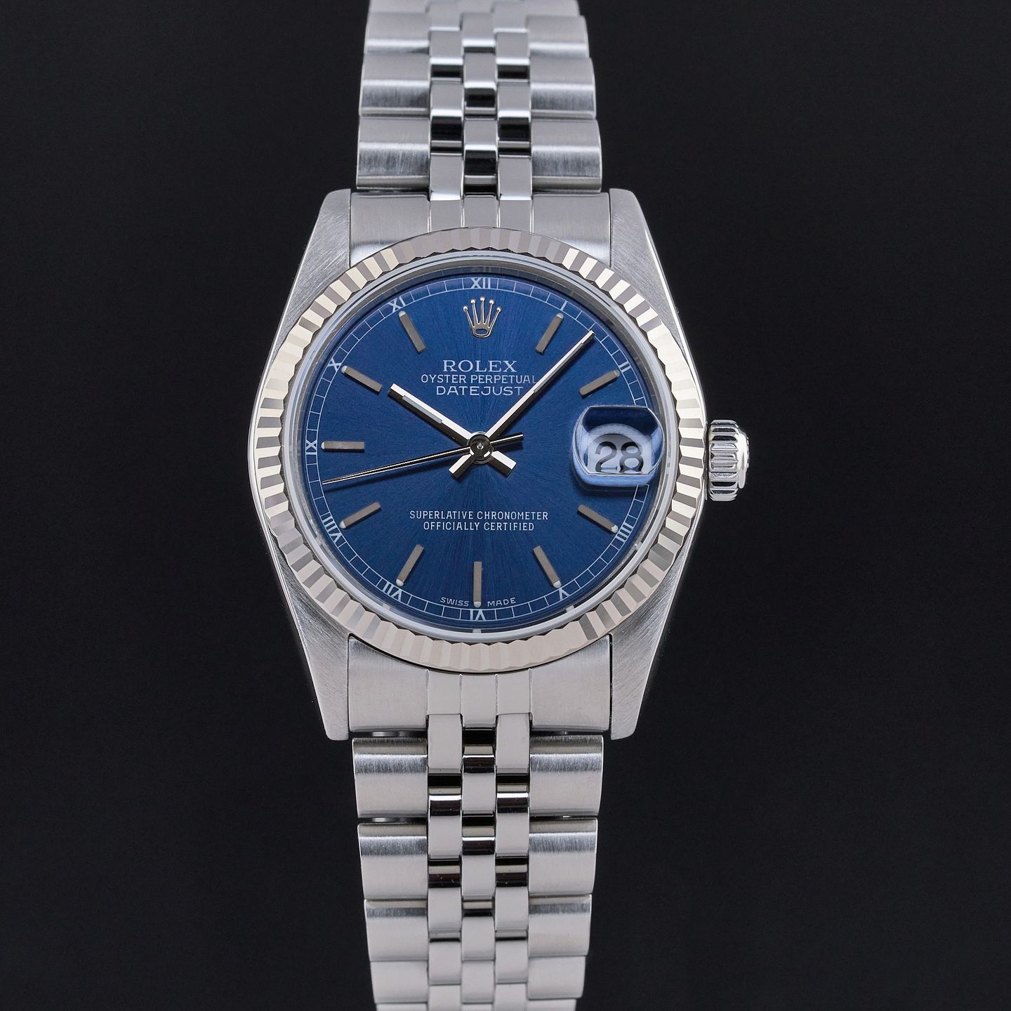 Rolex Datejust 31 78274 (1999) - Blue dial 31 mm Steel case (3/7)