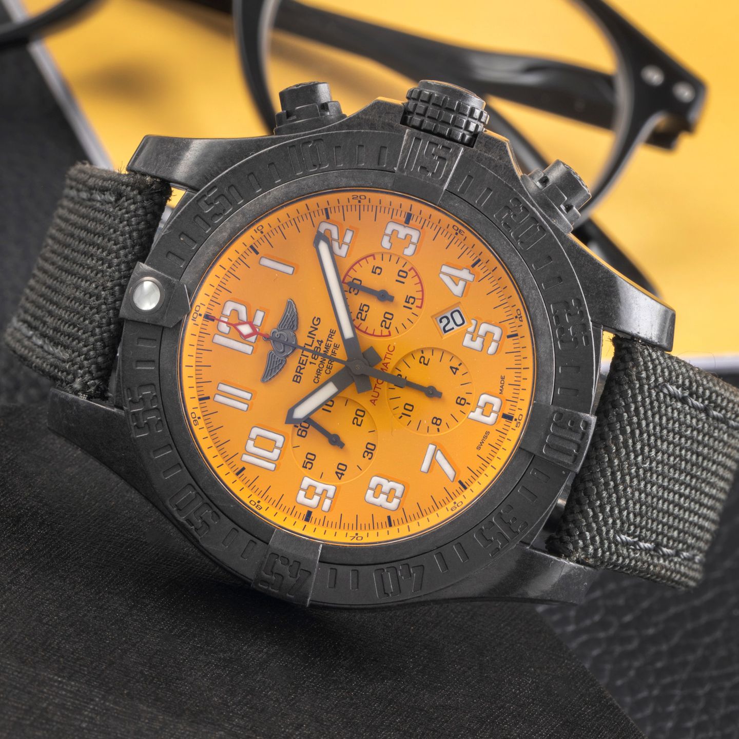 Breitling Avenger Hurricane XB0170 (Onbekend (willekeurig serienummer)) - Zwart wijzerplaat 50mm Plastic (2/8)