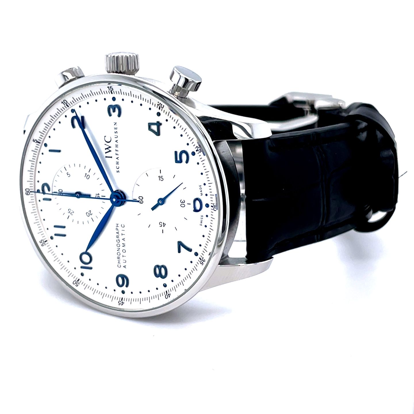 IWC Portuguese Chronograph IW371446 (2016) - Silver dial 41 mm Steel case (6/8)