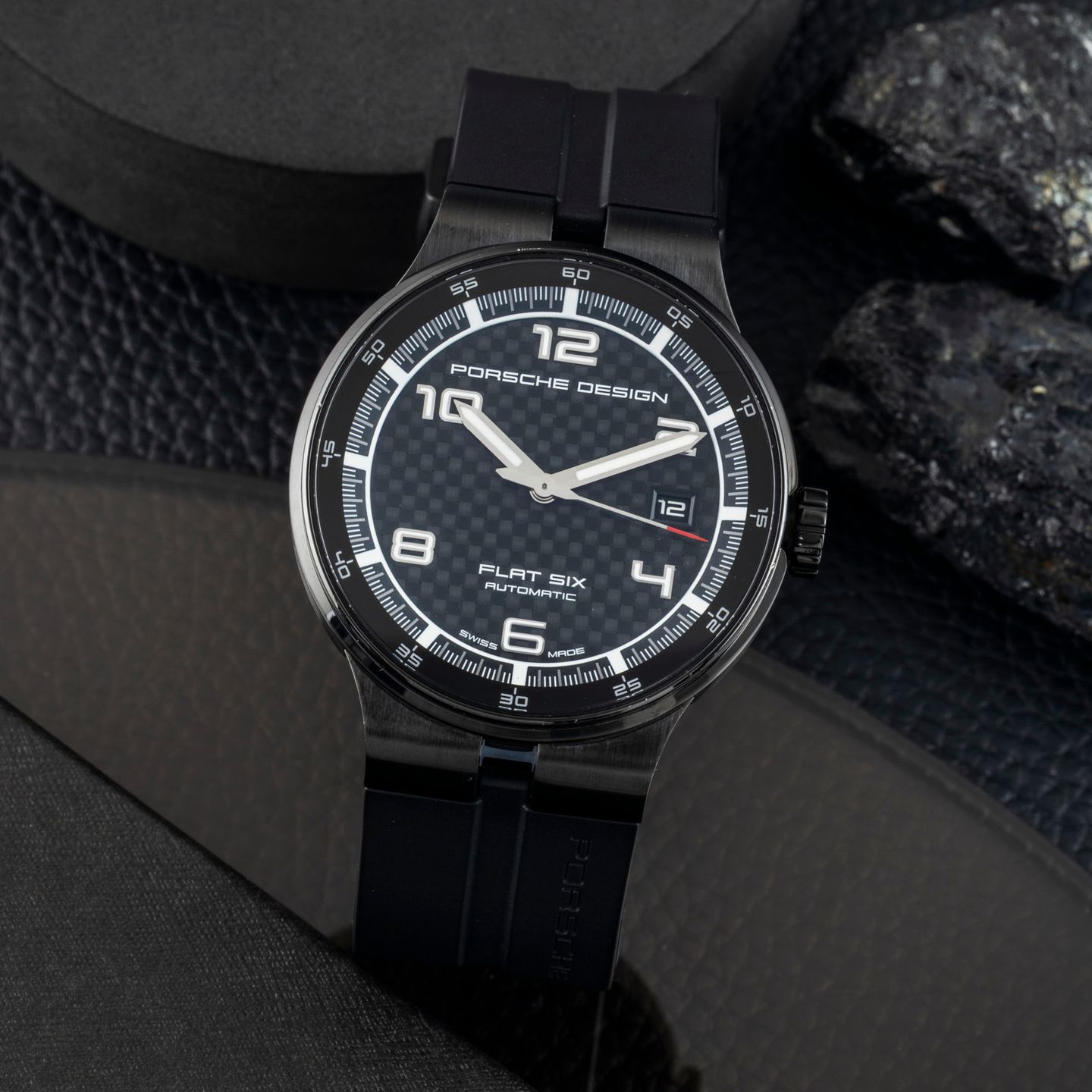 Porsche Design Flat Six P6351.43.04.1254 (2018) - Black dial 40 mm Steel case (1/8)