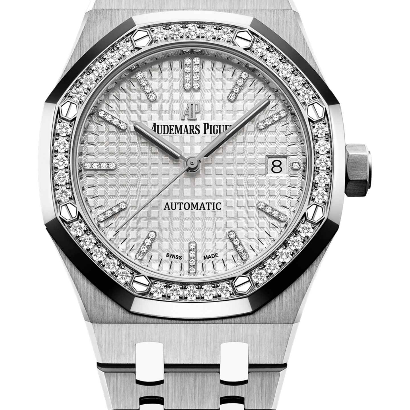 Audemars Piguet Royal Oak Lady 15453IP.ZZ.1256IP.01 (2025) - Zilver wijzerplaat 37mm Titanium (1/1)