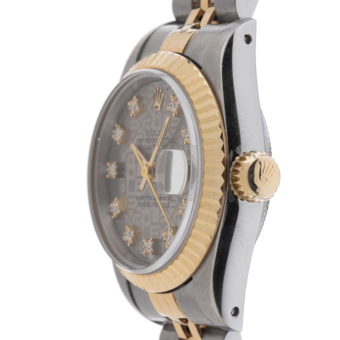 Rolex Lady-Datejust 69173 (1984) - Grey dial 26 mm Gold/Steel case (4/8)