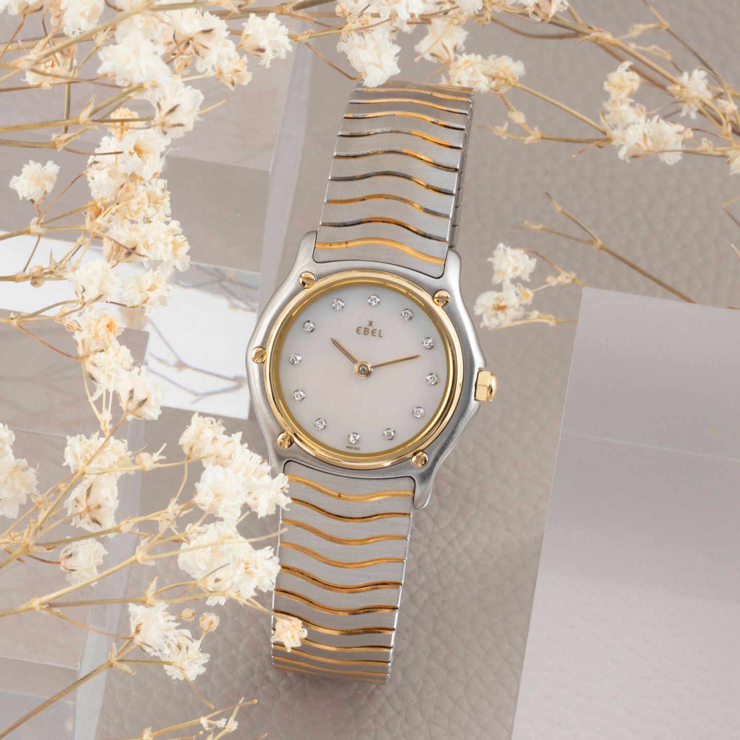 Ebel Classic 1090121 (2000) - Silver dial 28 mm Gold/Steel case (1/8)