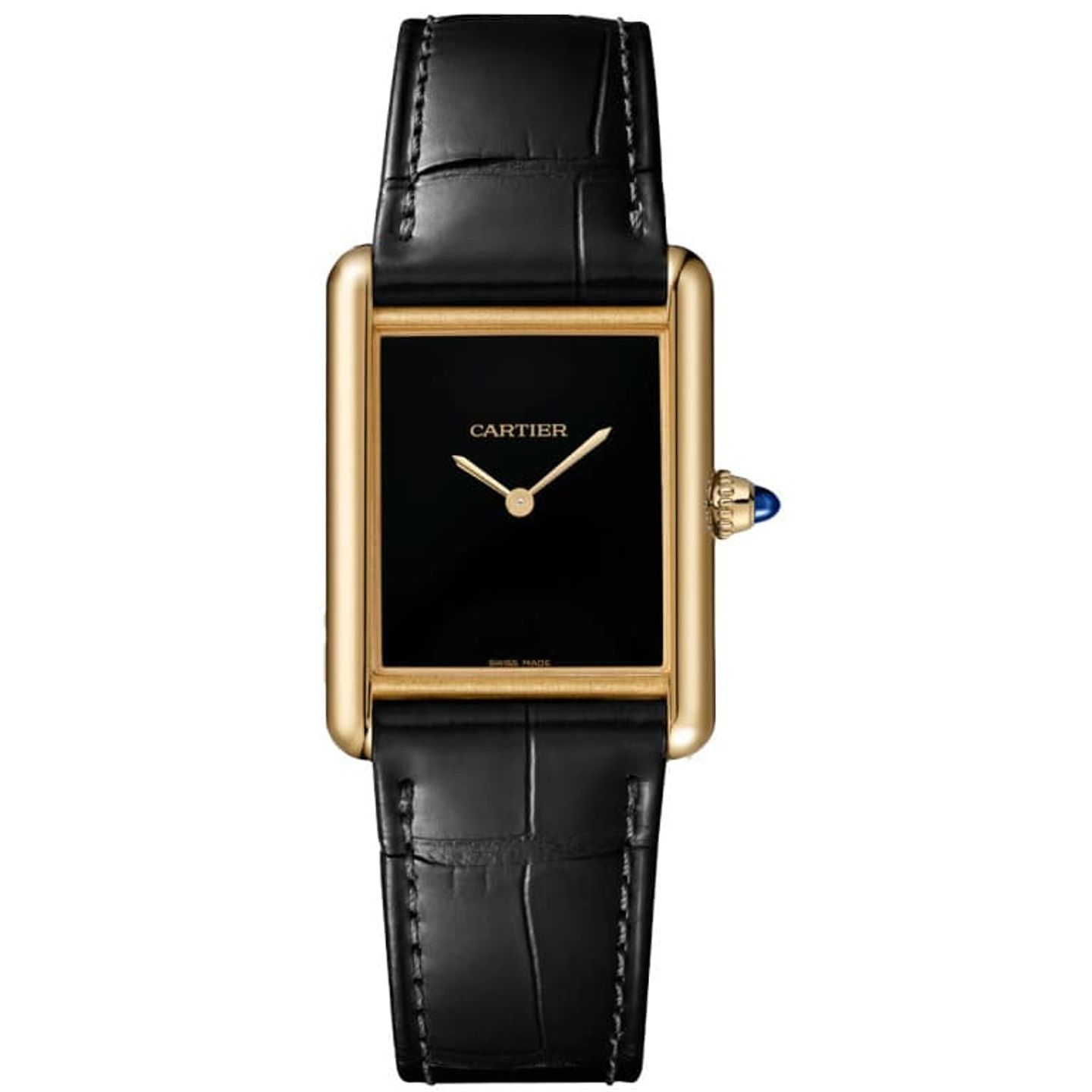 Cartier Tank Louis Cartier WGTA0091 (2024) - Zwart wijzerplaat 26mm Geelgoud (1/1)