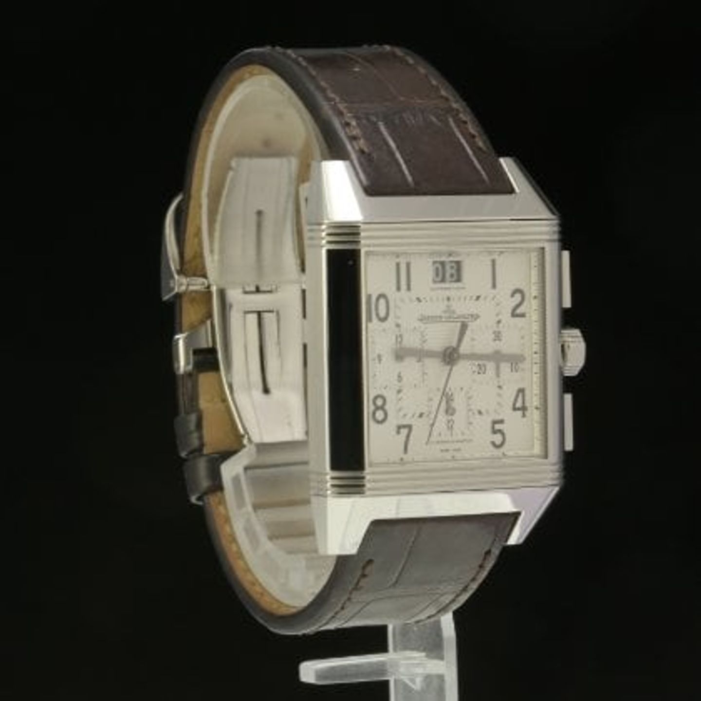 Jaeger-LeCoultre Reverso Squadra Chronograph GMT 230.8.45 (2017) - Onbekend wijzerplaat 35mm Staal (4/9)