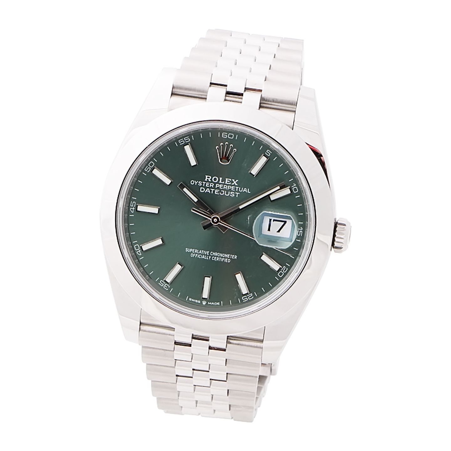 Rolex Datejust 41 126300 (2024) - Green dial 41 mm Steel case (2/4)