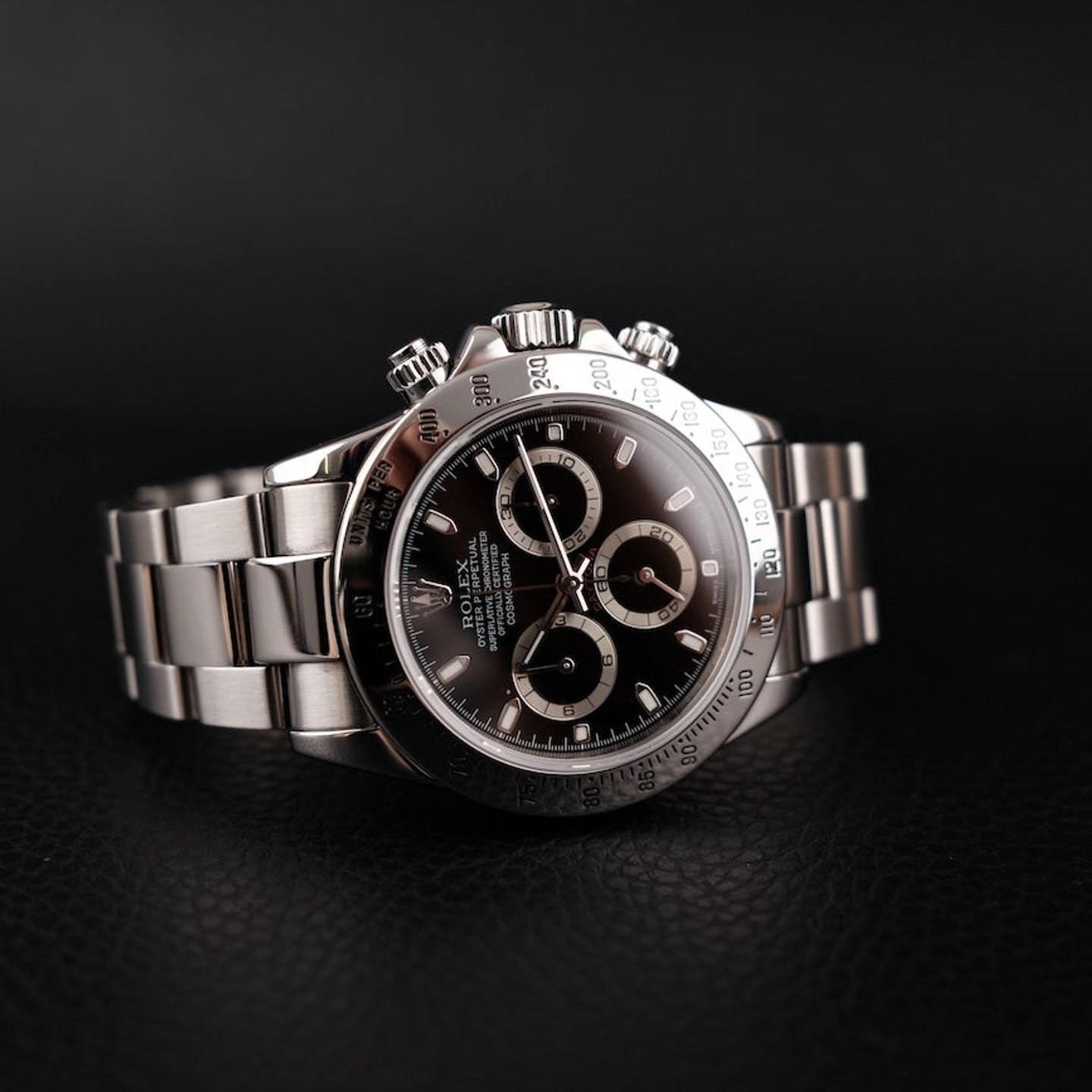 Rolex Daytona 116520 (2000) - Zwart wijzerplaat 40mm Staal (3/8)