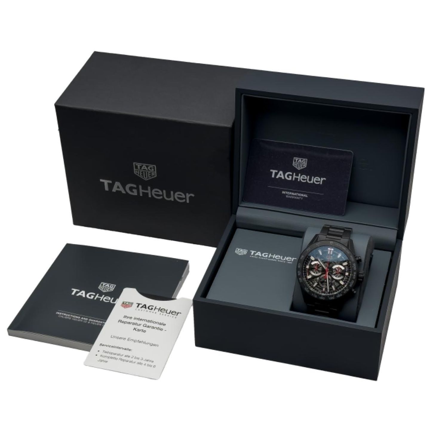 TAG Heuer Carrera CBG2A90.BH0653 (2022) - Transparent dial 45 mm Ceramic case (8/8)