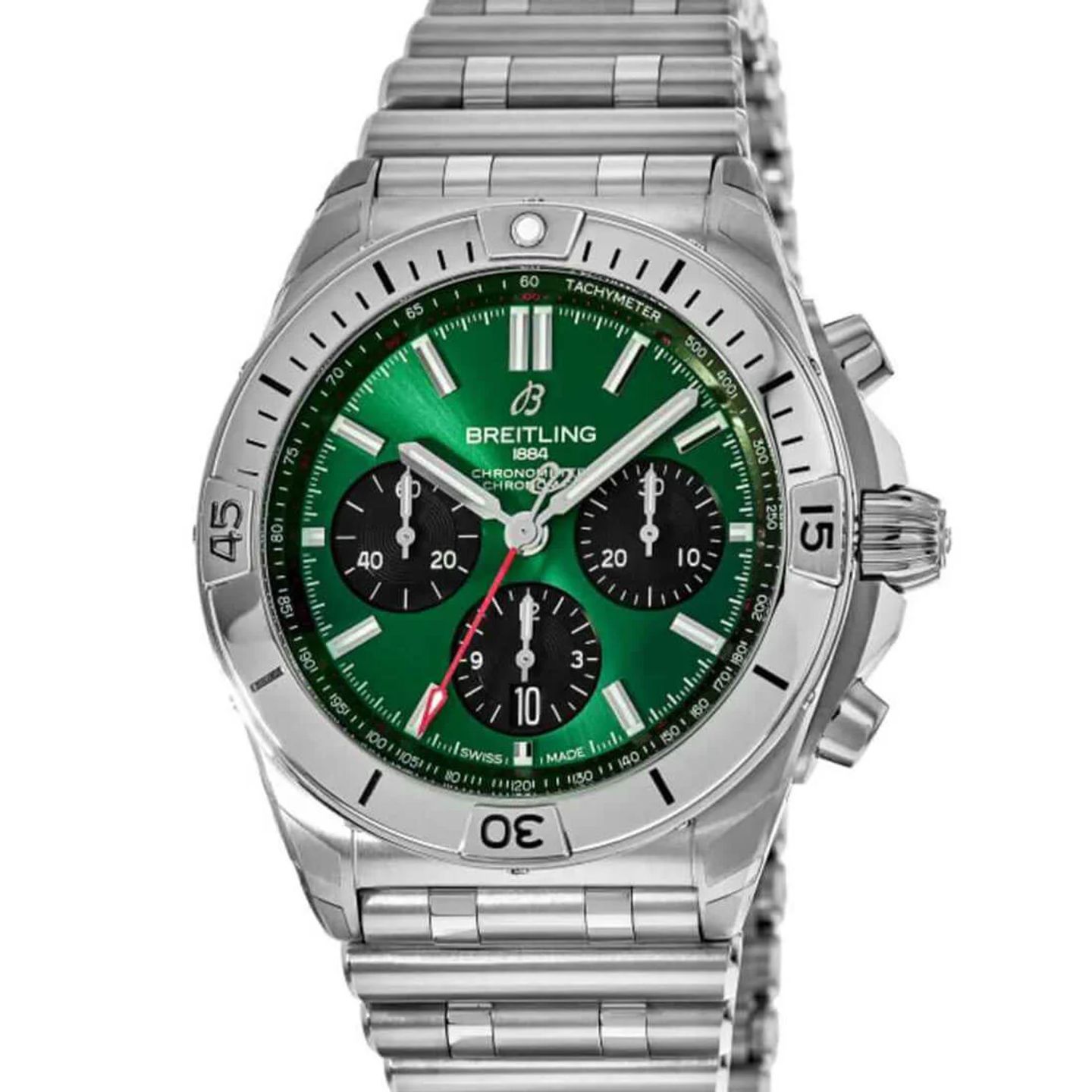 Breitling Chronomat 42 AB0134101L1A1 (2023) - Green dial 42 mm Steel case (1/2)