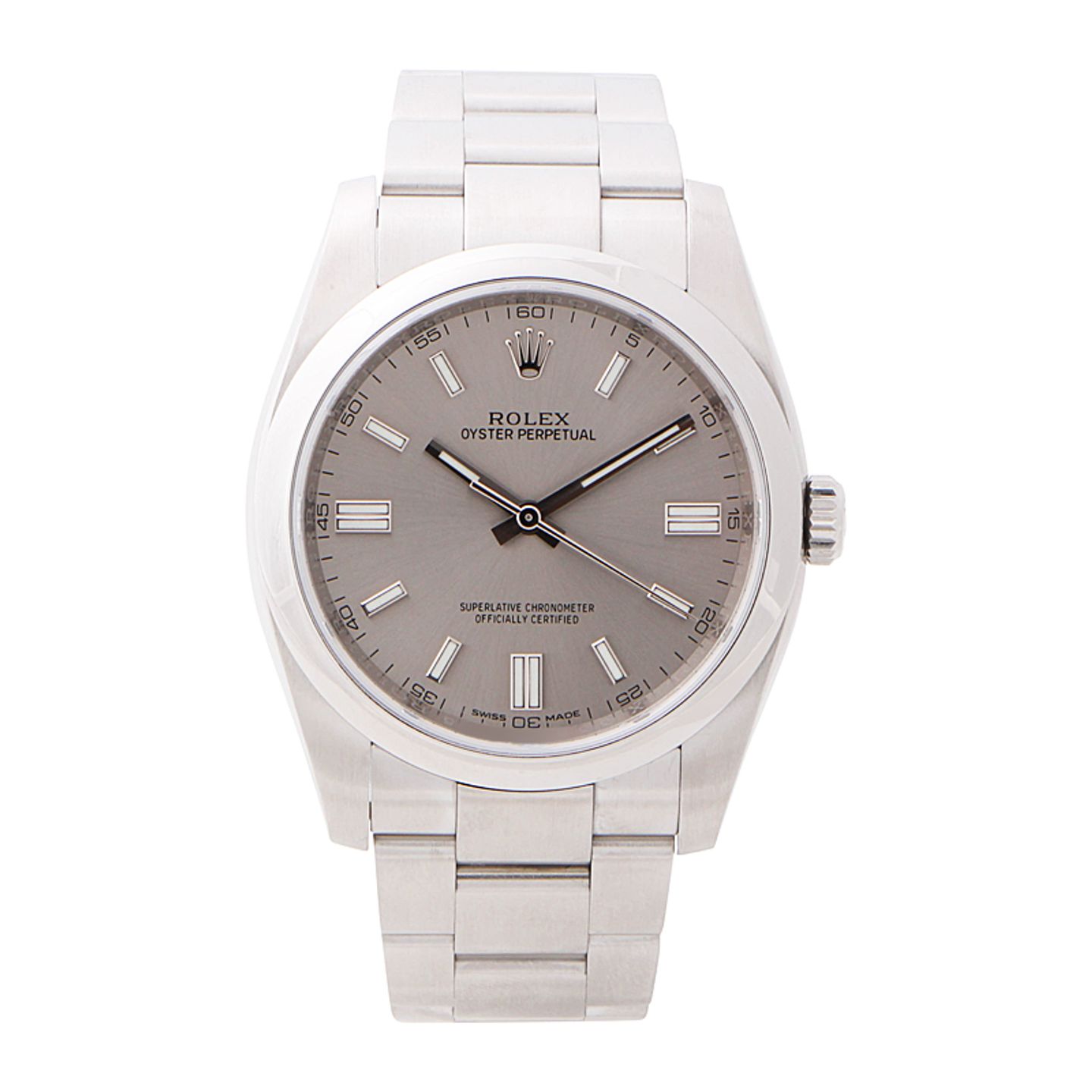 Rolex Oyster Perpetual 36 116000 (2020) - Zilver wijzerplaat 36mm Staal (1/4)