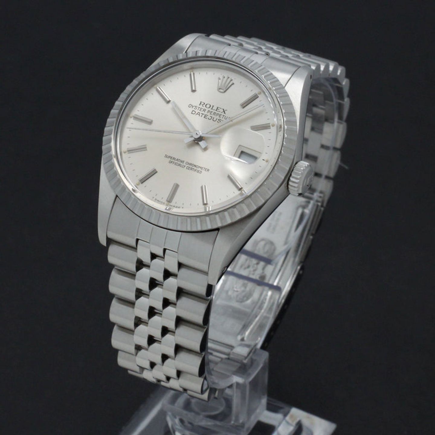 Rolex Datejust 36 16030 (1987) - Zilver wijzerplaat 36mm Staal (2/7)