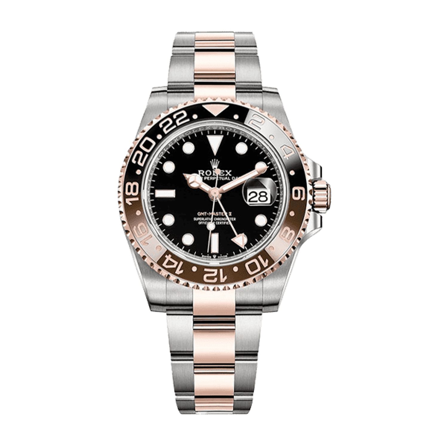 Rolex GMT-Master II 126711CHNR (2026) - Black dial 40 mm Gold/Steel case (1/8)