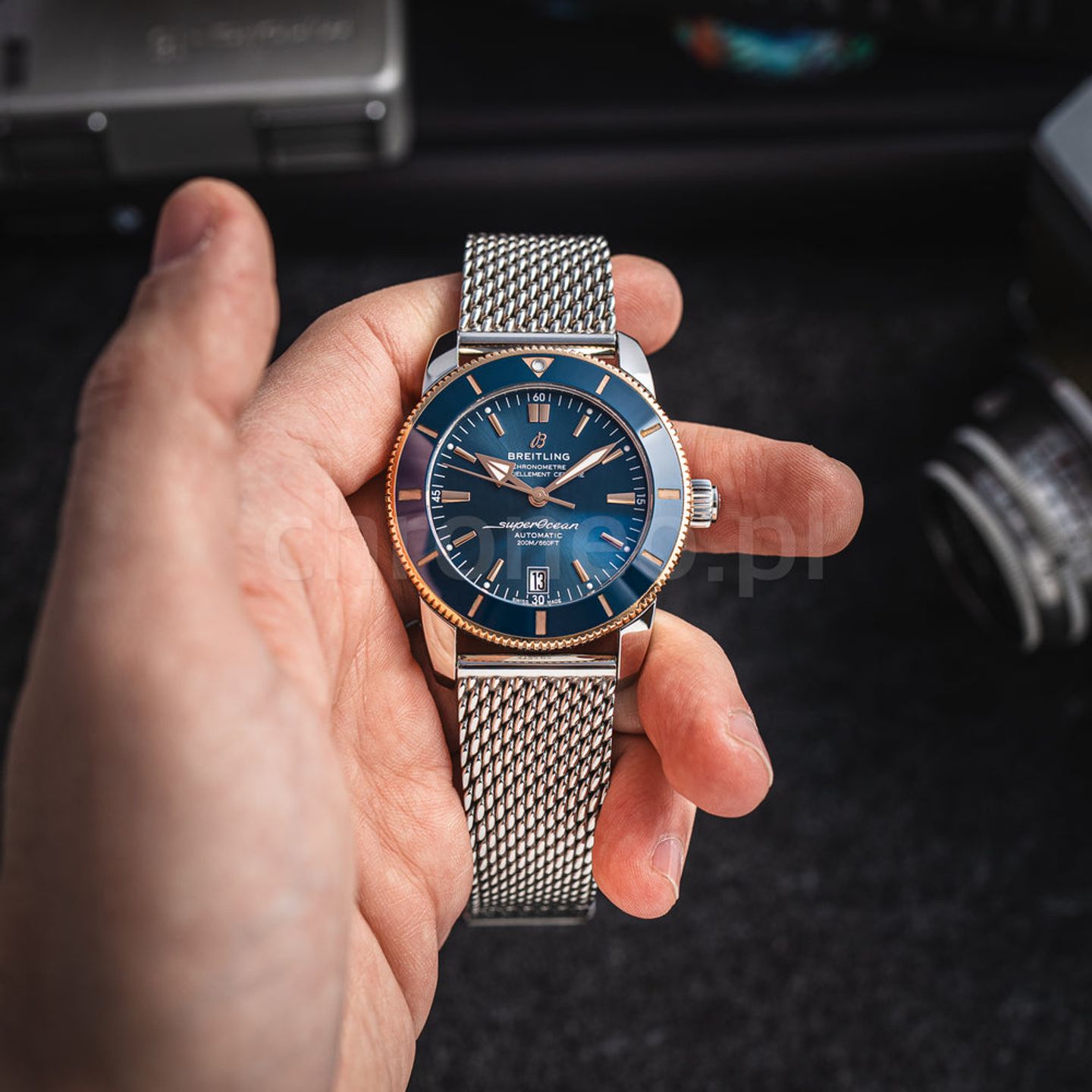 Breitling Superocean Heritage UB2010161C1A1 (2022) - Blauw wijzerplaat 42mm Staal (5/8)