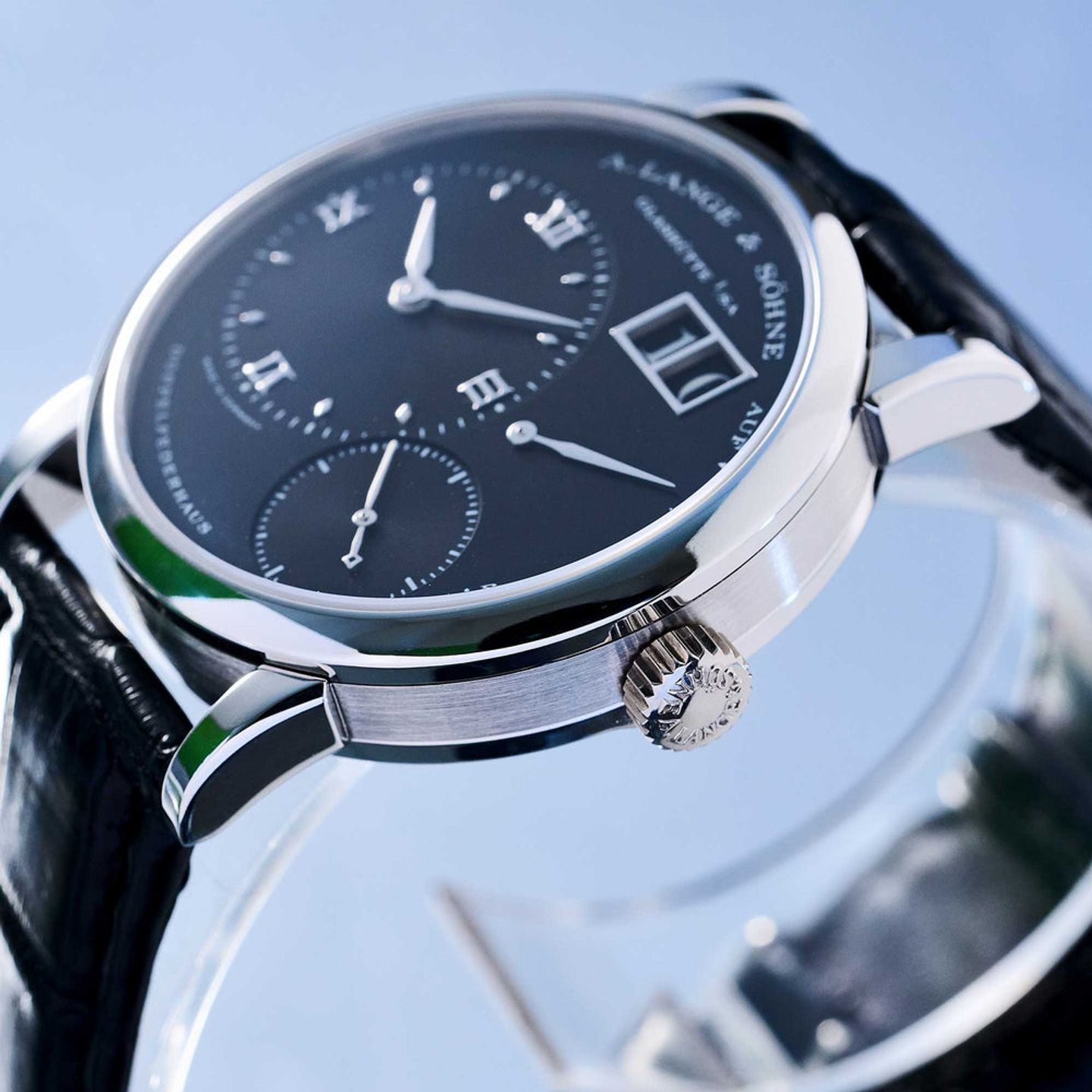 A. Lange & Söhne Little Lange 1 111.035 (2000) - Black dial 36 mm Platinum case (4/8)