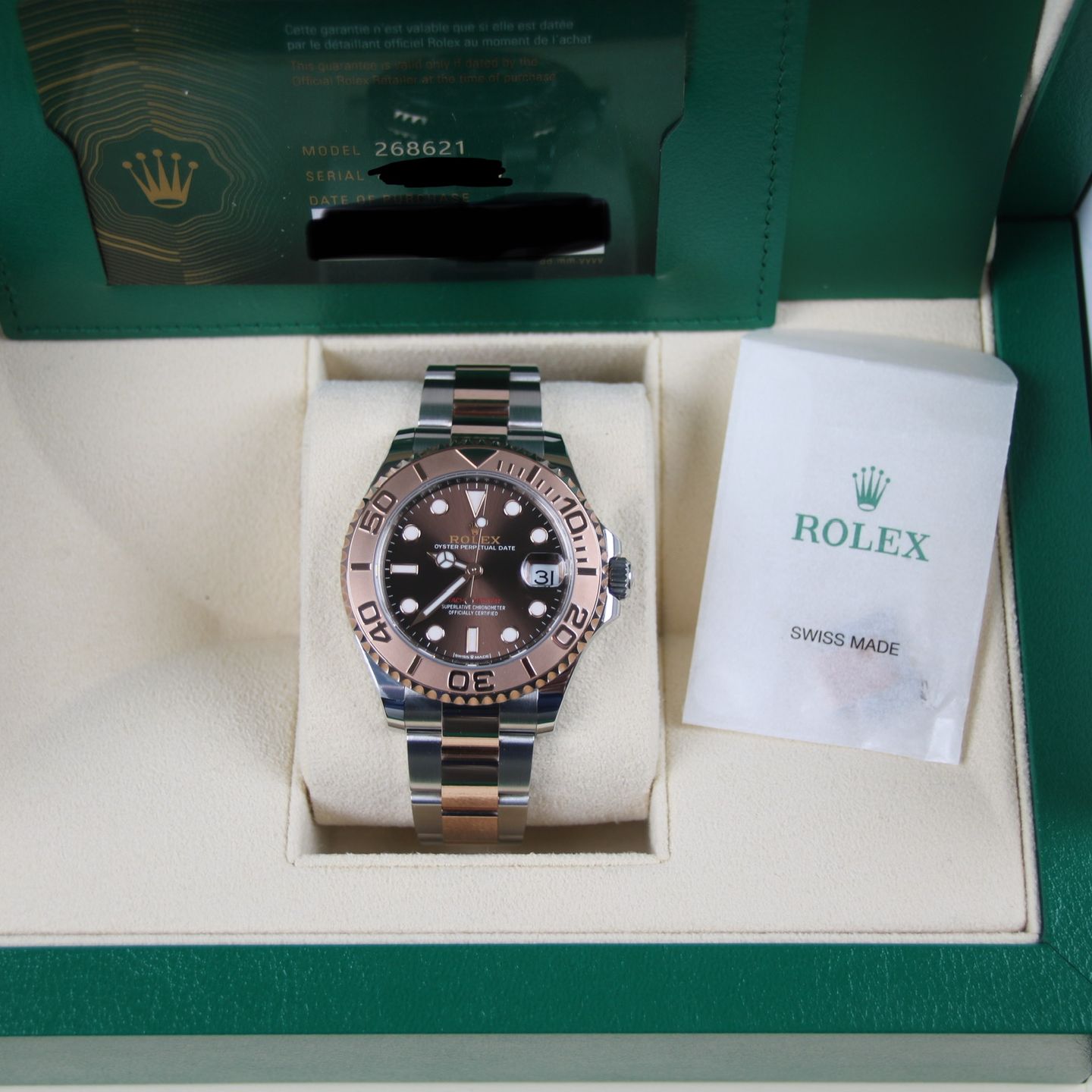 Rolex Yacht-Master 37 268621 (2023) - Bruin wijzerplaat 37mm Staal (6/6)