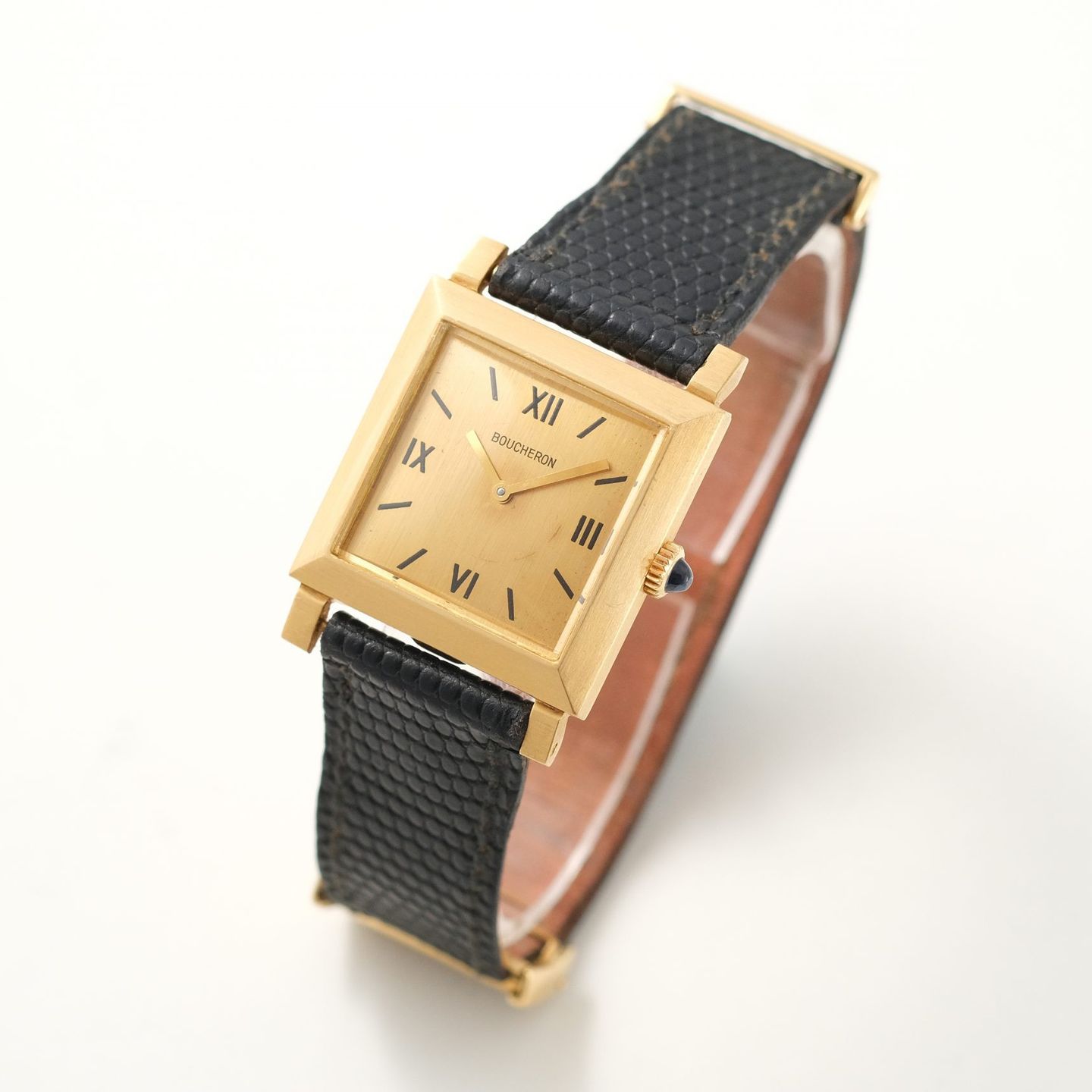 Boucheron Unknown Unknown (1965) - Champagne dial 24 mm Yellow Gold case (3/8)