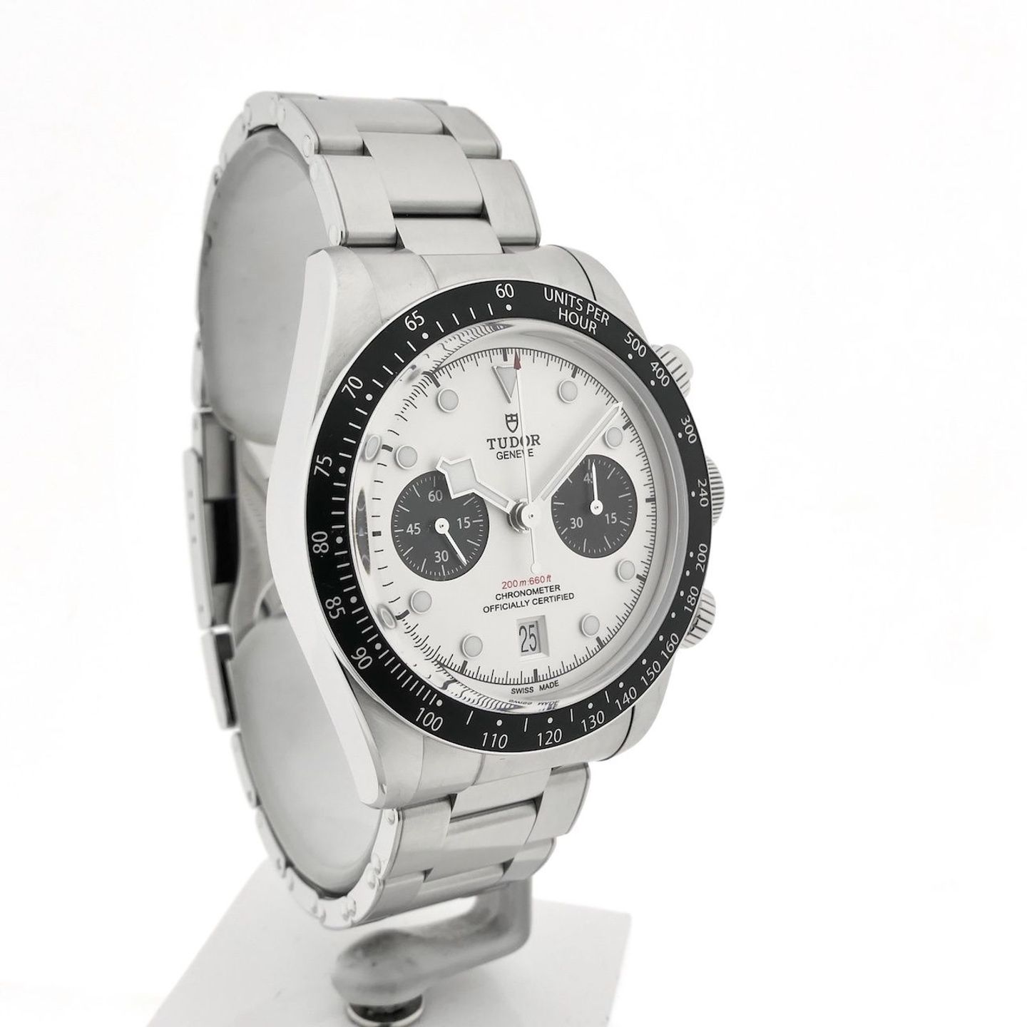 Tudor Black Bay Chrono 79360N (2021) - Silver dial 41 mm Steel case (3/8)