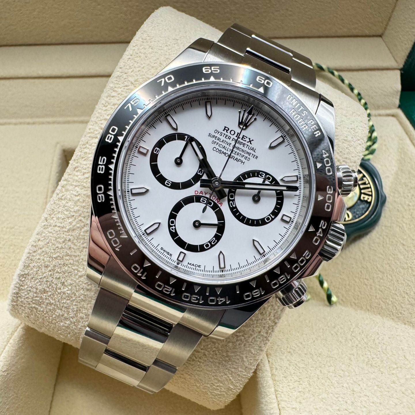 Rolex Daytona 126500LN (2024) - Wit wijzerplaat 40mm Staal (3/8)