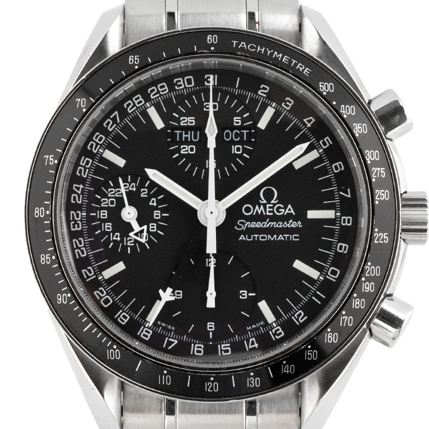 Omega Speedmaster Day Date 3520.50.00 (Onbekend (willekeurig serienummer)) - Zwart wijzerplaat 39mm Staal (2/5)