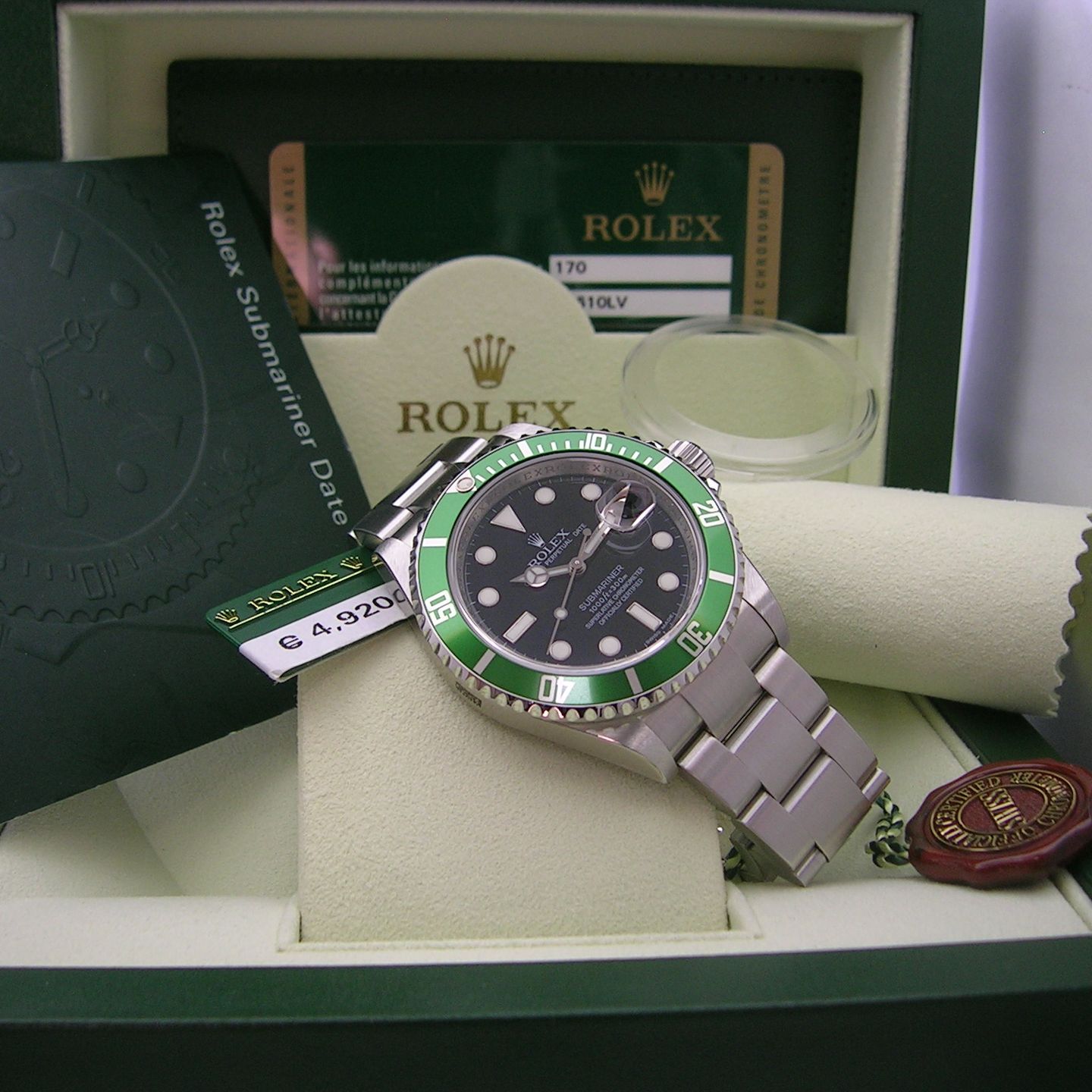 Rolex Submariner Date 16610LV (2010) - Black dial 40 mm Steel case (6/7)