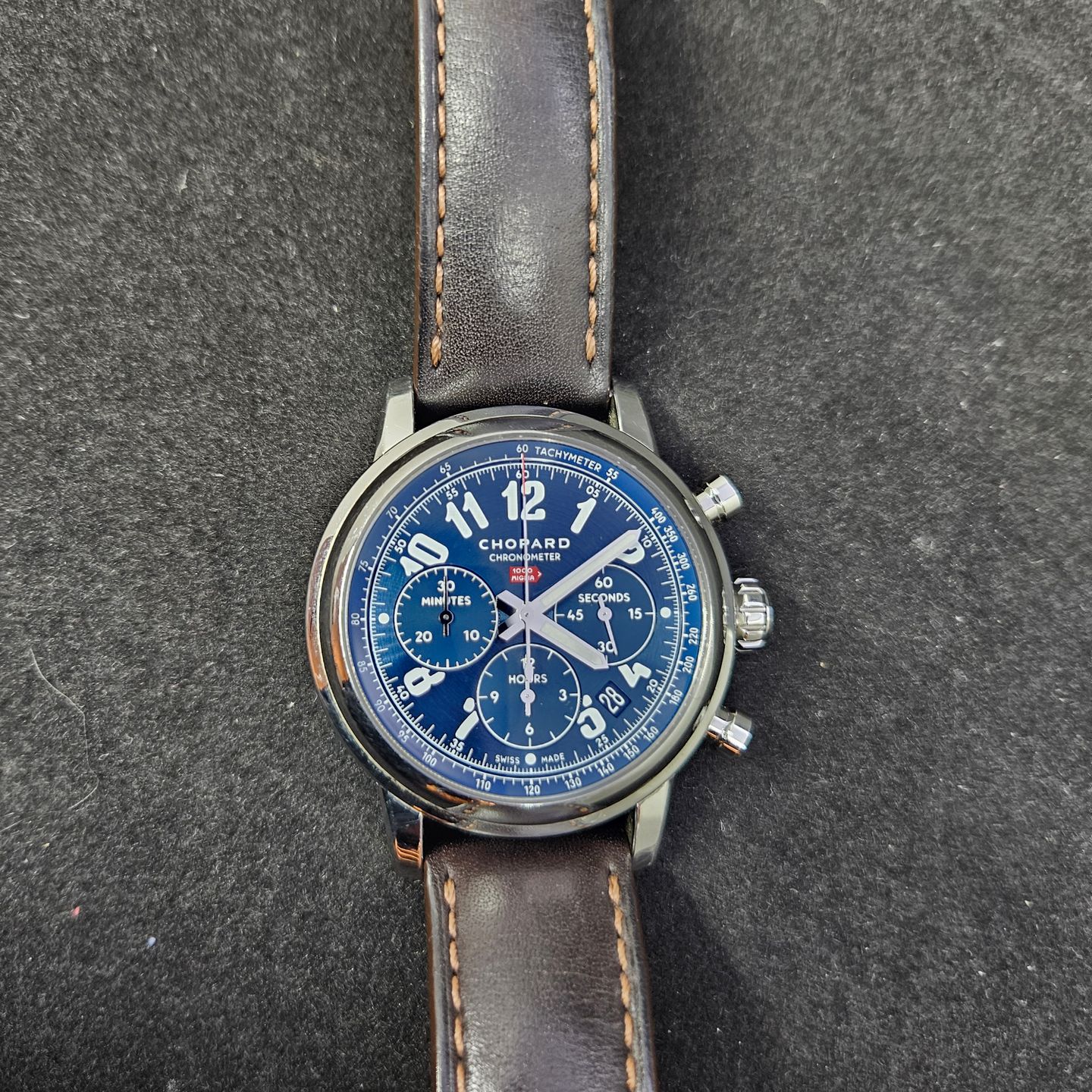 Chopard Mille Miglia 168589-3003 (Unknown (random serial)) - Blue dial 42 mm Steel case (1/6)