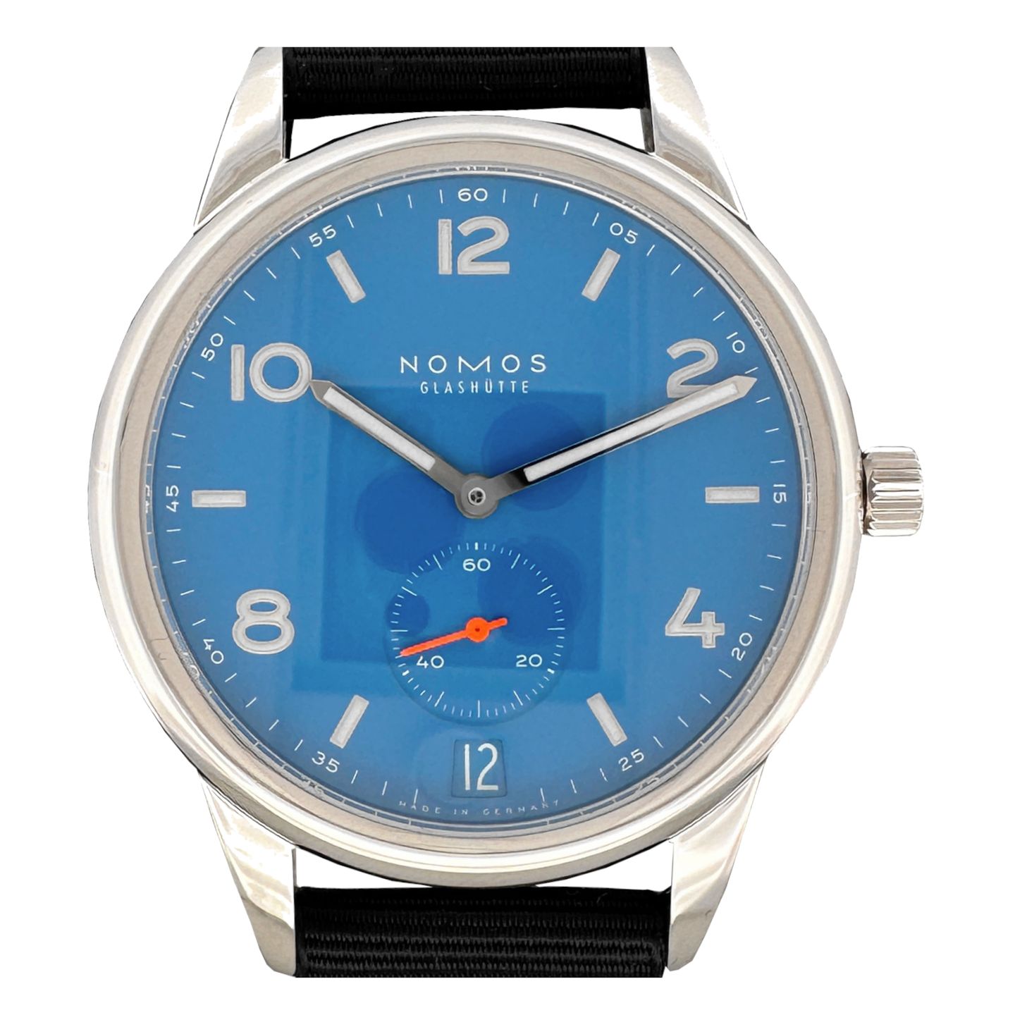 NOMOS Club Automat 777 (2024) - Blue dial 42 mm Steel case (1/8)