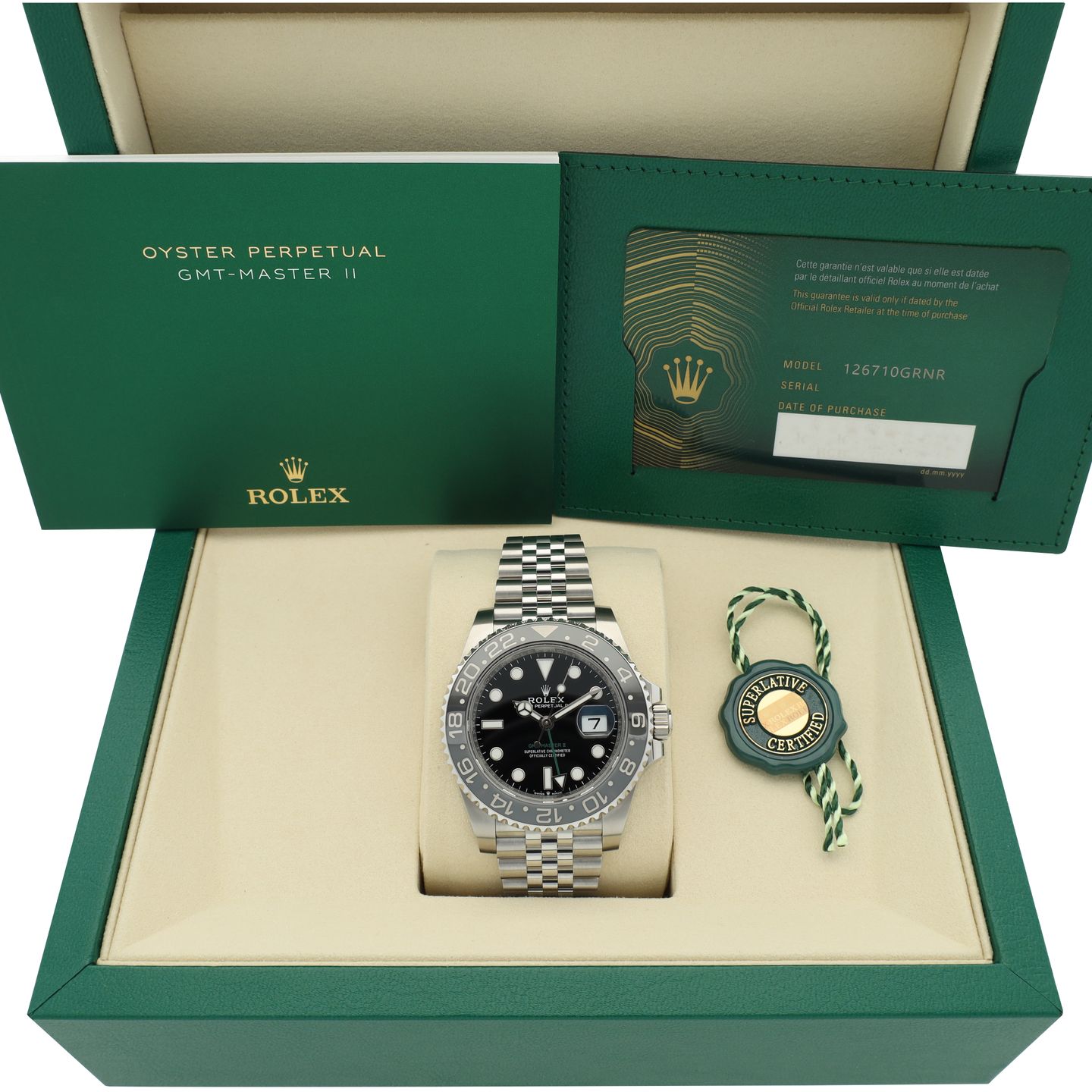 Rolex GMT-Master II 126710GRNR (2026) - Black dial 40 mm Steel case (8/8)