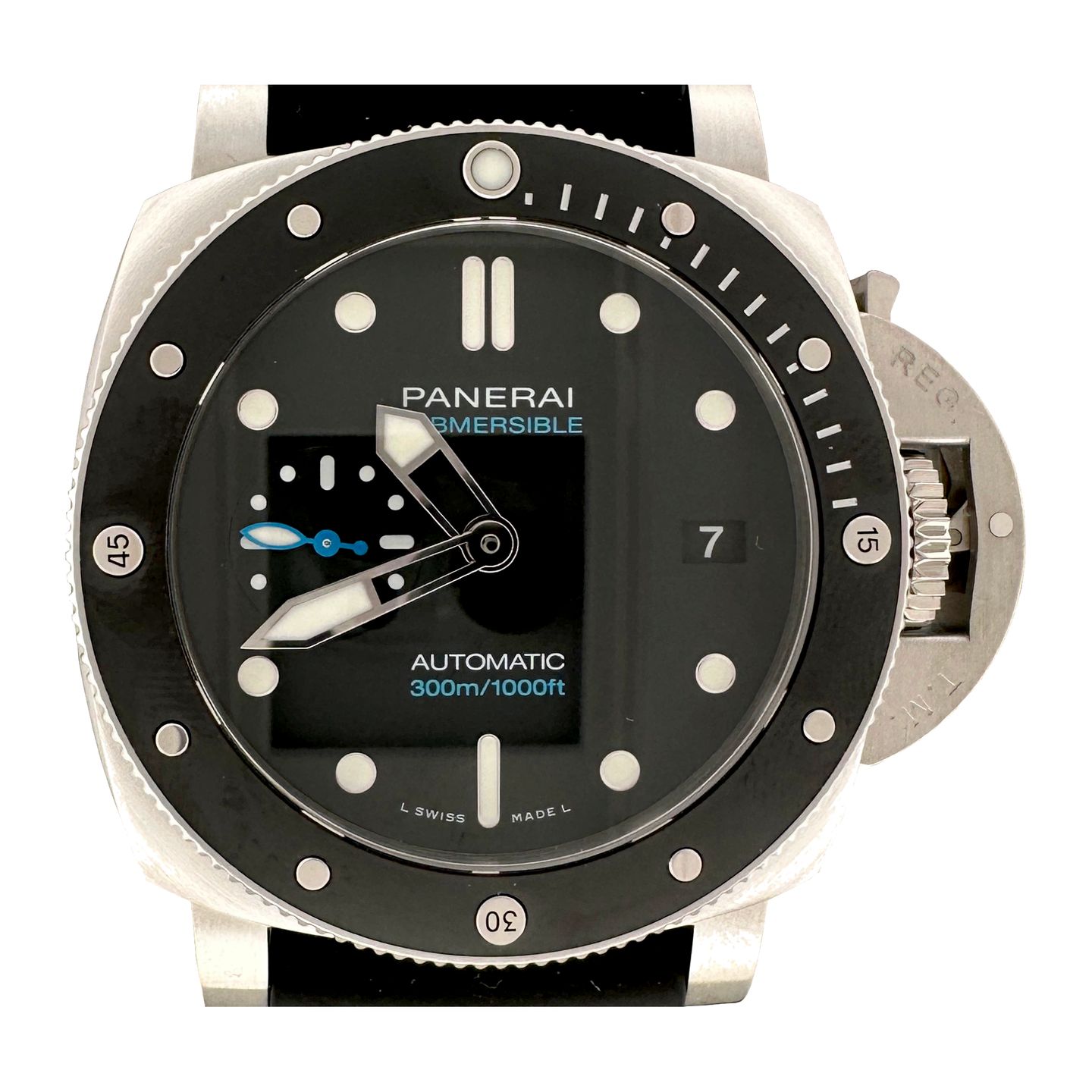 Panerai Luminor Submersible PAM02683 (2024) - Zwart wijzerplaat 42mm Staal (1/8)