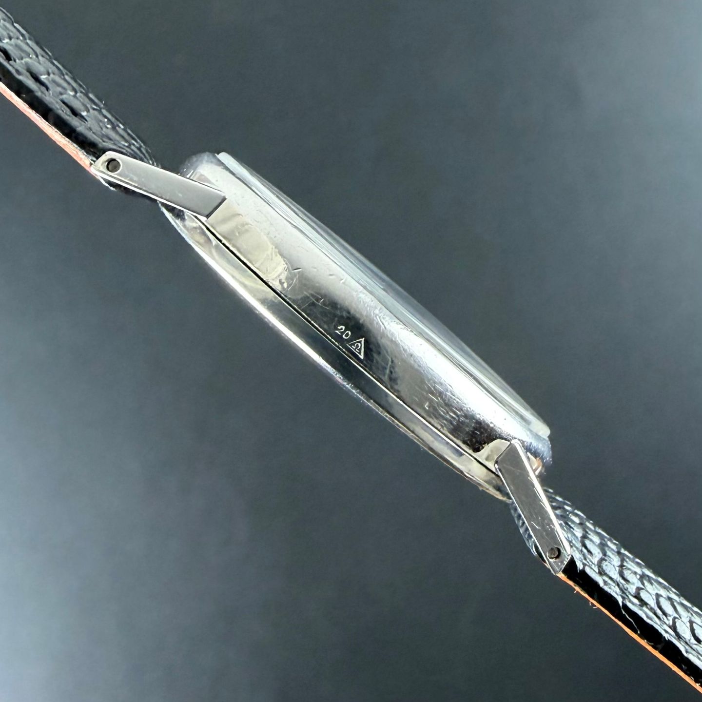 Omega Genève 511.416 (1972) - Blue dial 27 mm Gold/Steel case (5/8)