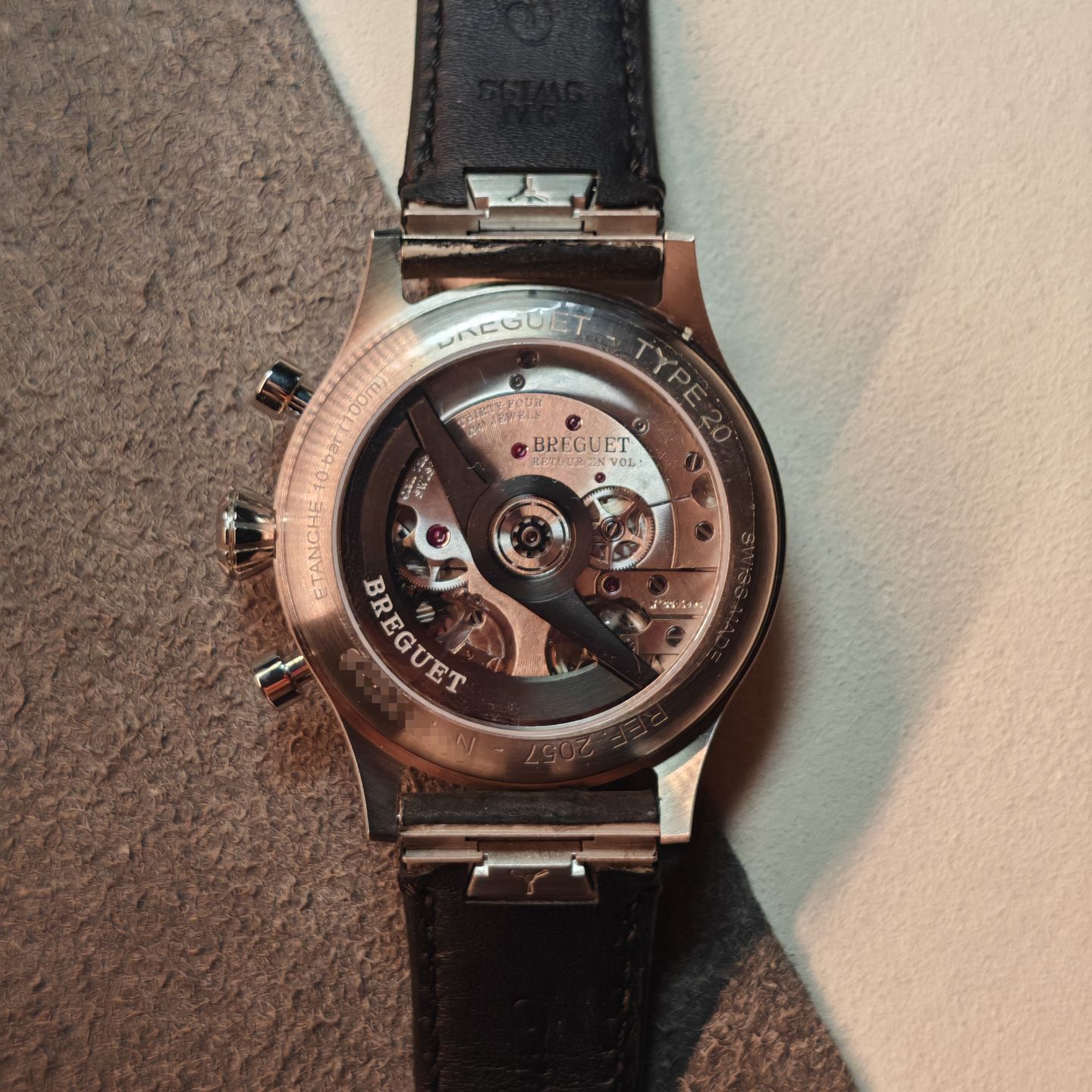 Breguet Type XX - XXI - XXII 2057ST/92/3WU (2020) - Black dial 42 mm Steel case (3/8)