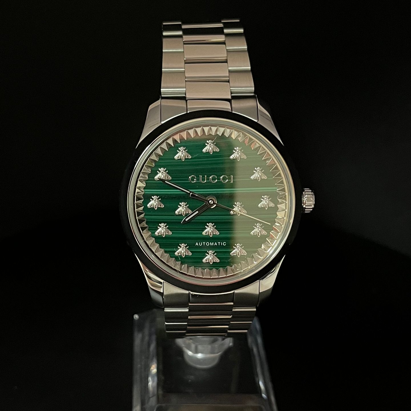 Gucci Unknown YA1264176 (2022) - Groen wijzerplaat 38mm Staal (2/2)