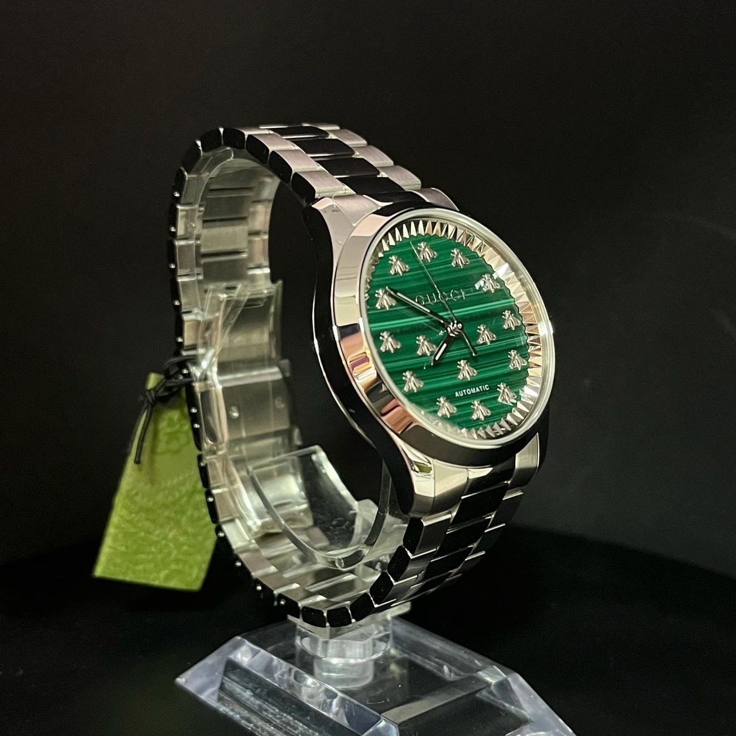 Gucci Unknown YA1264176 (2022) - Groen wijzerplaat 38mm Staal (1/2)