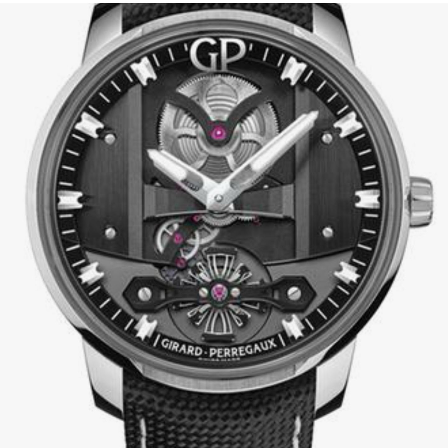 Girard-Perregaux Unknown 82000-11-631-FA6A (2024) - Transparant wijzerplaat 44mm Staal (1/1)