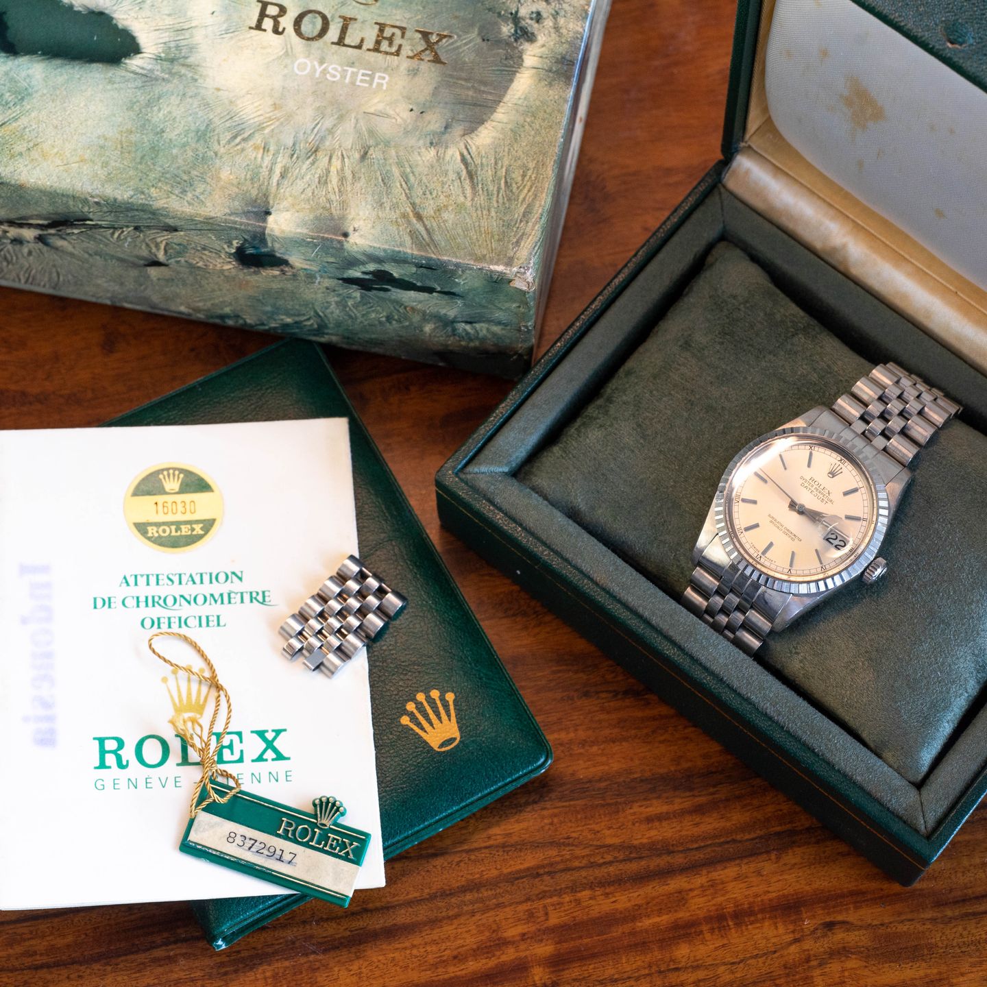 Rolex Datejust 36 16030 (1984) - Silver dial 36 mm Steel case (8/8)